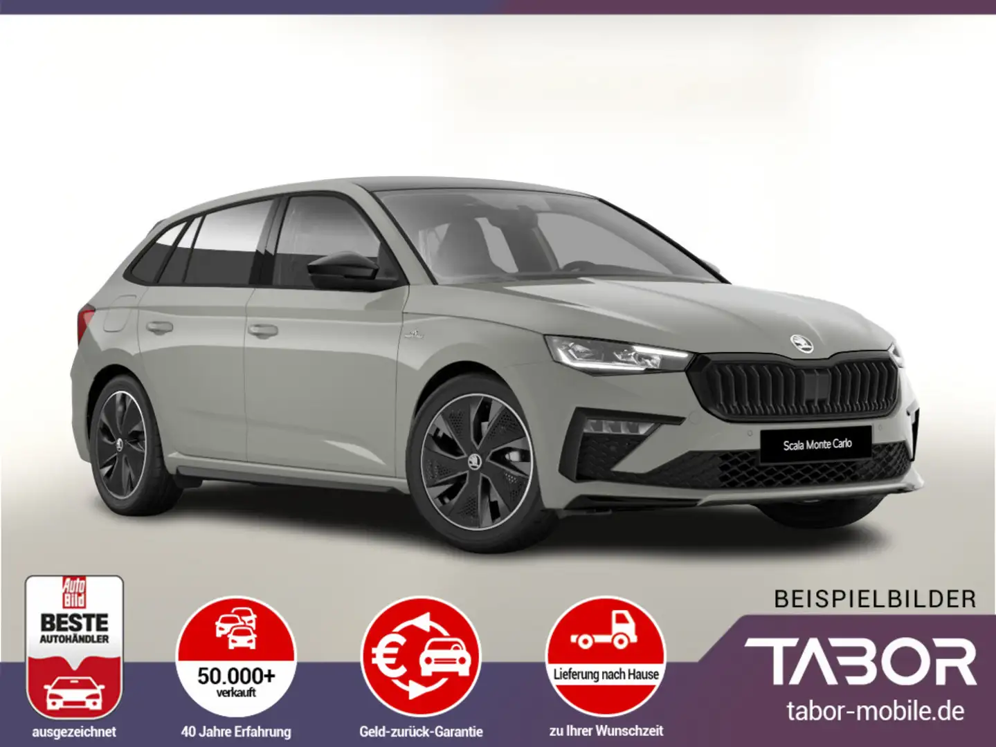 Skoda Scala TSI 150 MonteC Pano Matrix Nav Kam Kessy Szürke - 1