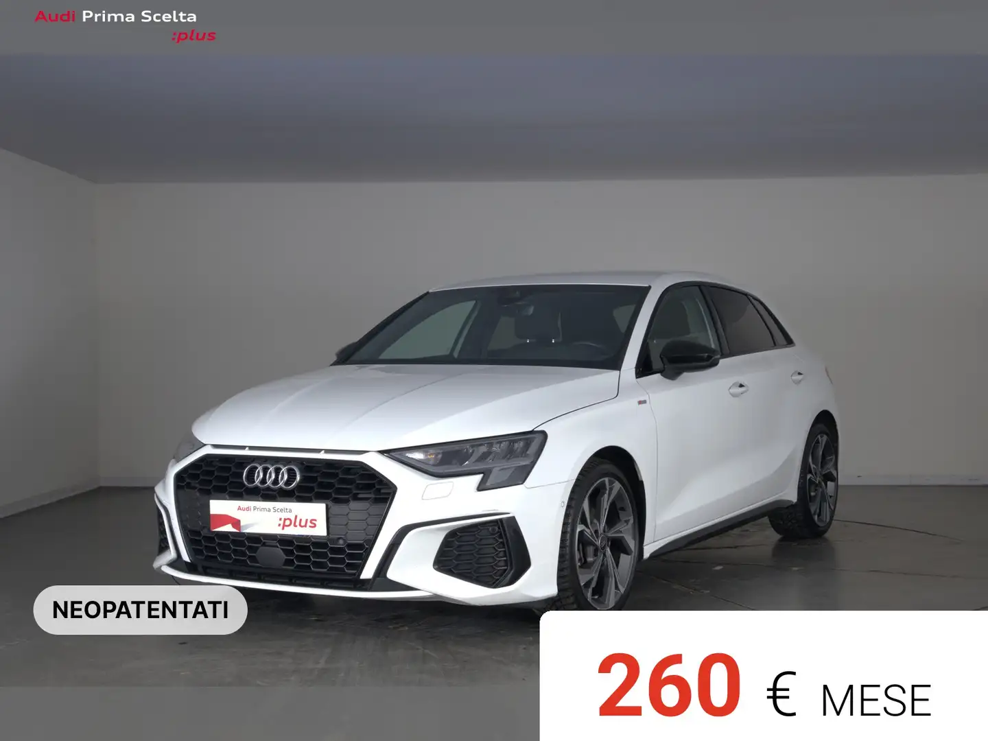 Audi A3 sportback 30 2.0 tdi s line edition s-tronic Blanc - 1