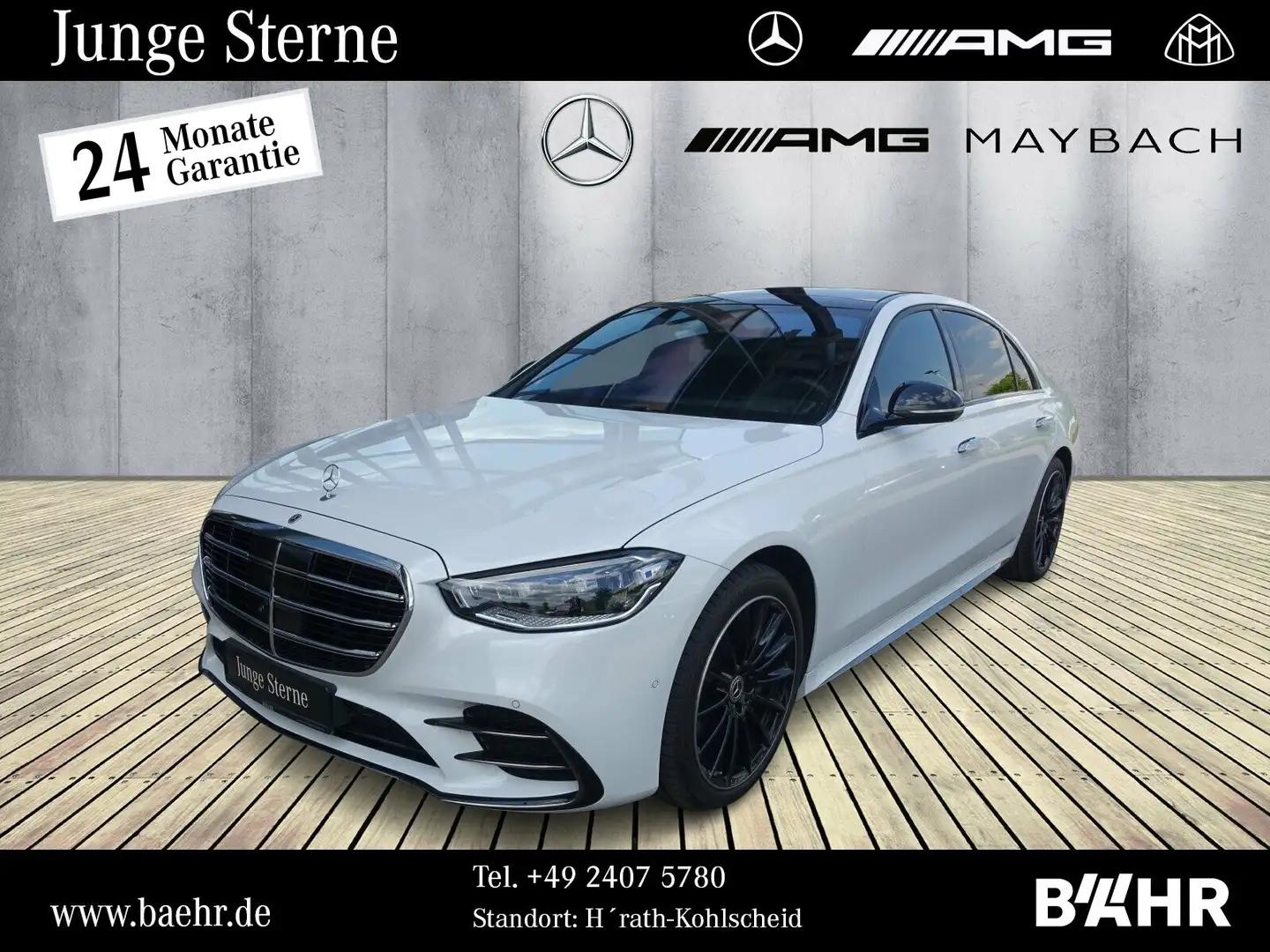 Mercedes-Benz S 580 S 580 4M lang AMG/Burmester3D/Pano/Airmatic/20" Weiß - 1