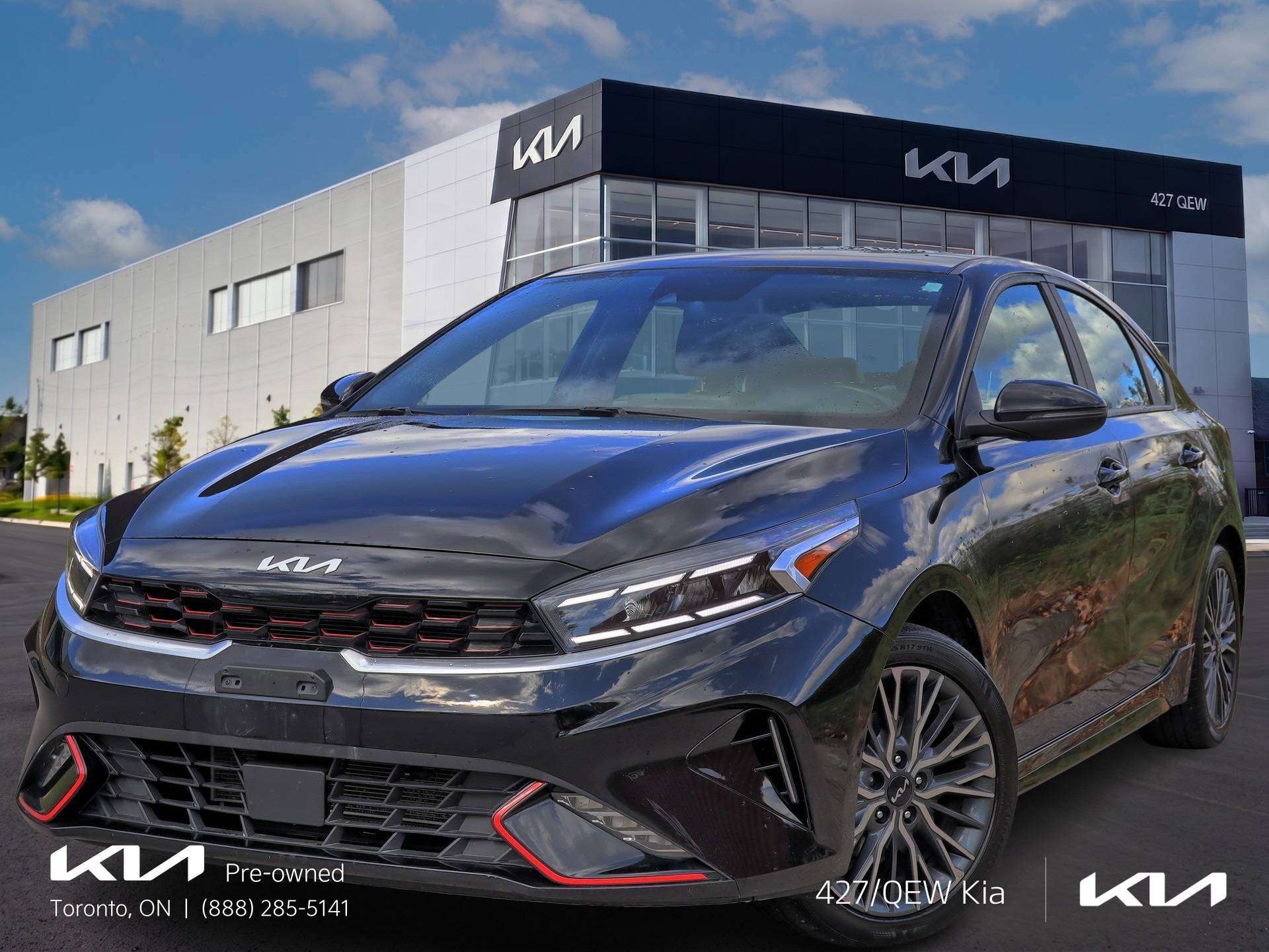 Black 2023 Kia Forte Sedan Front-Wheel Drive Automatic