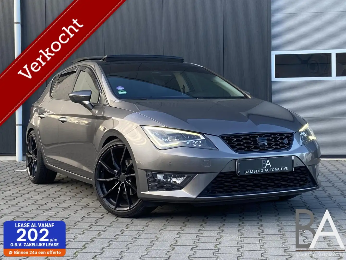 SEAT Leon 1.4 TSI ACT FR Dynamic trekhaak|carplay Grijs - 1