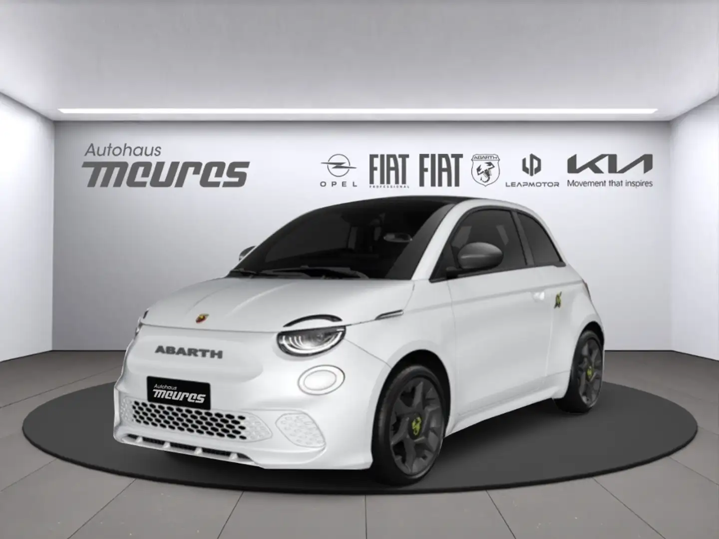 Abarth 500 E, Cabrio Elektrisch, 155 PS, Klima, Parksensoren, Белый - 1