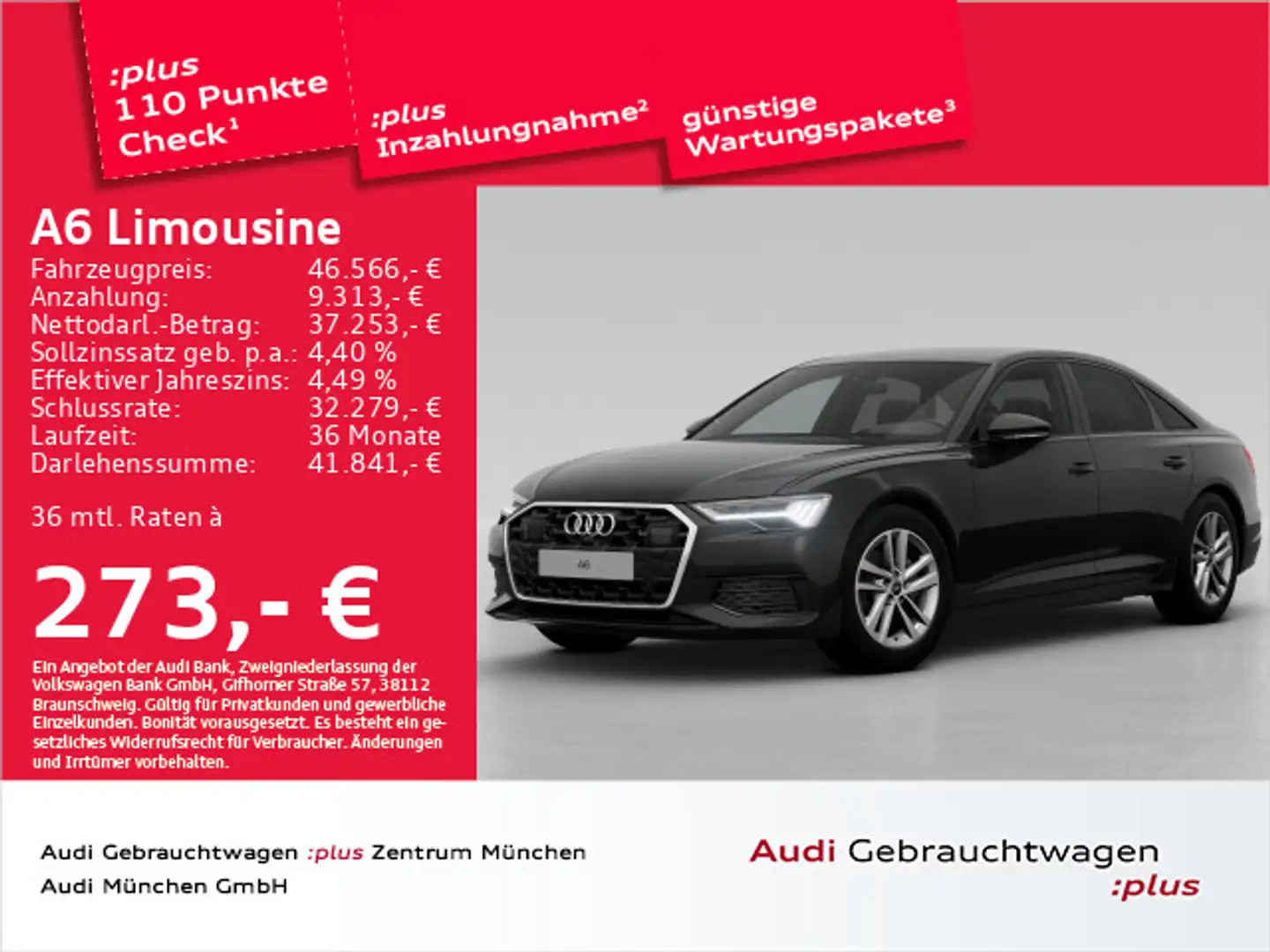Audi A6 40 TDI S tronic S line StdHzg/B&O/H Schwarz - 1