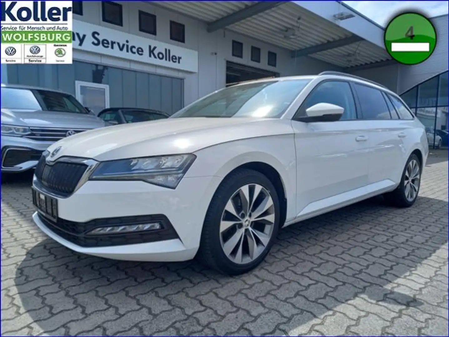 Skoda Superb Combi 2.0 TDI DSG Smart Link+  AHK Weiß - 2
