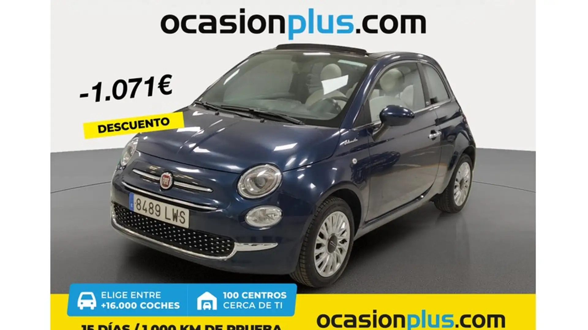 Fiat 500C 1.0 Hybrid Dolcevita 52kW Azul - 1