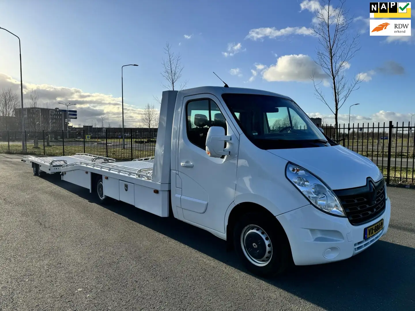 Renault Master 2.3 dCI navi Cruise Bluetooth Airco Chauffeursstoe Wit - 1