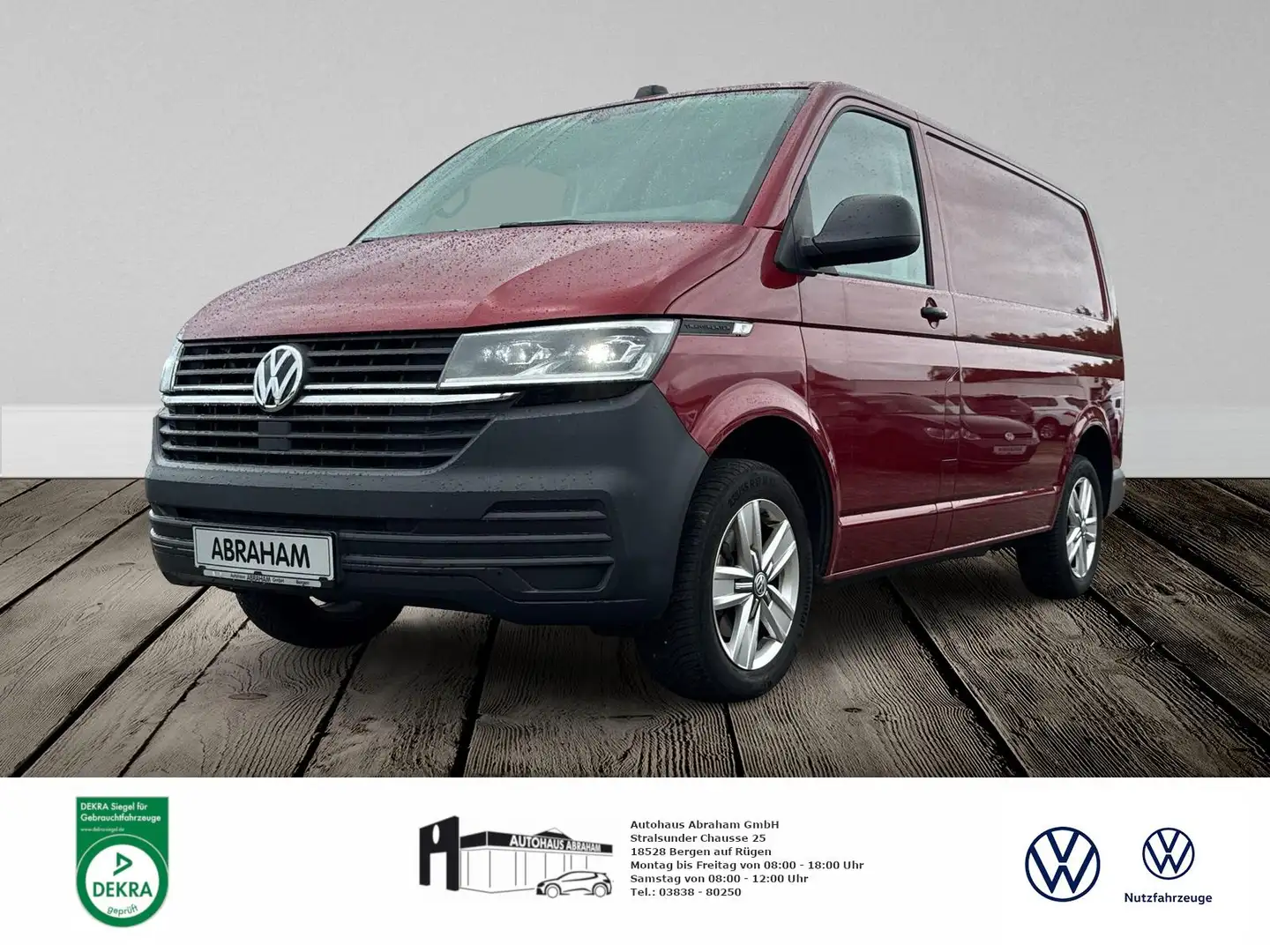 Volkswagen T6.1 Transporter Kasten 2.0 TDI Rot - 1
