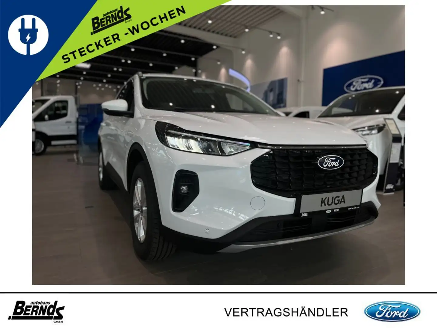 Ford Kuga 2.5 Duratec PHEV TITANIUM WINTER-PKT. NAVI R-KAM Blanc - 1