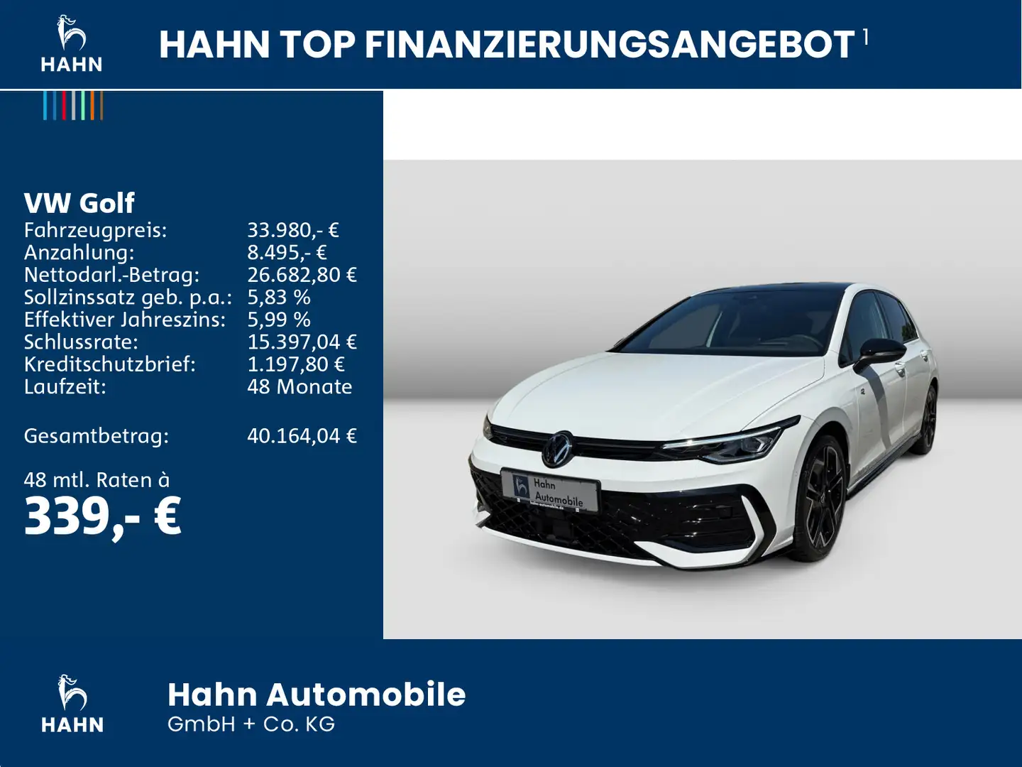 Volkswagen Golf R-Line 1,5 l eTSI 150 PS DSG Weiß - 2