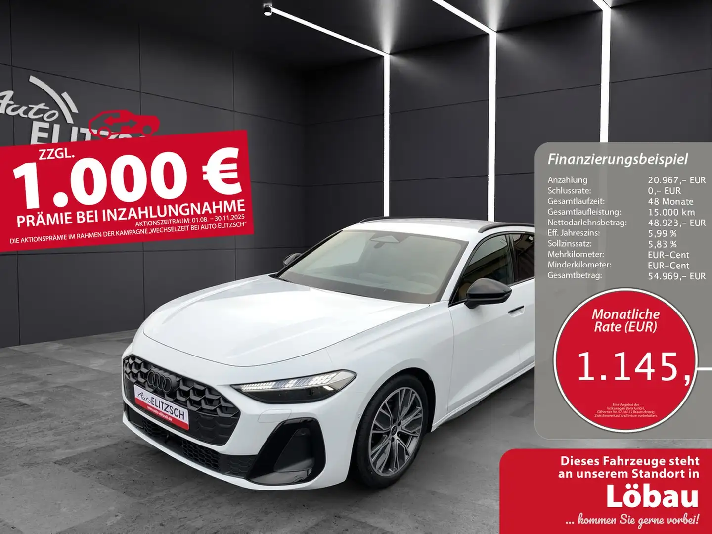 Audi A5 Avant TDI Q TECH PRO, B & O MATRIX Tech Pro, Ba... Weiß - 1