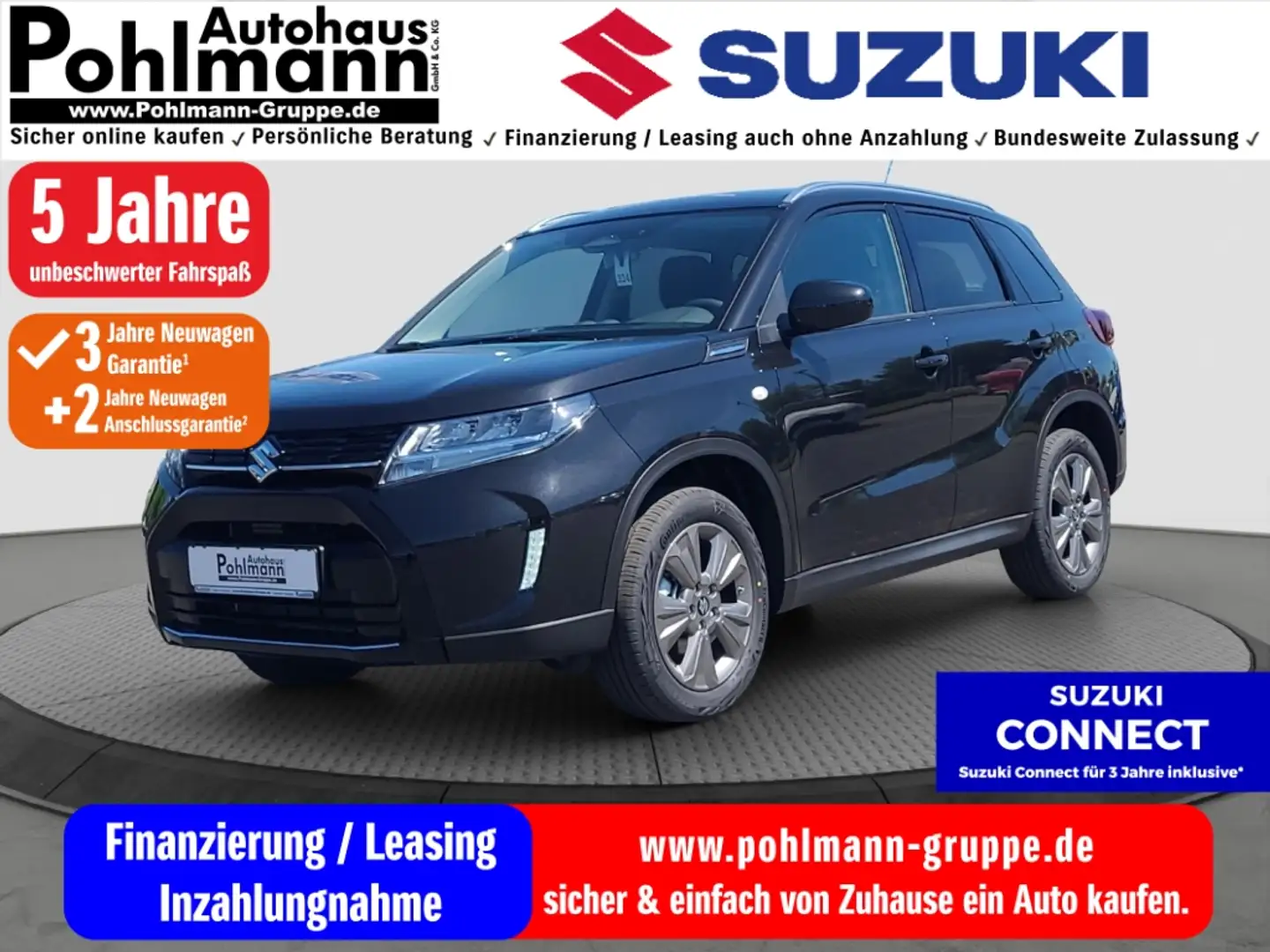 Suzuki Vitara 1.5 HYBRID AGS Comfort Navi LED Klimaautom DAB SHZ Schwarz - 1