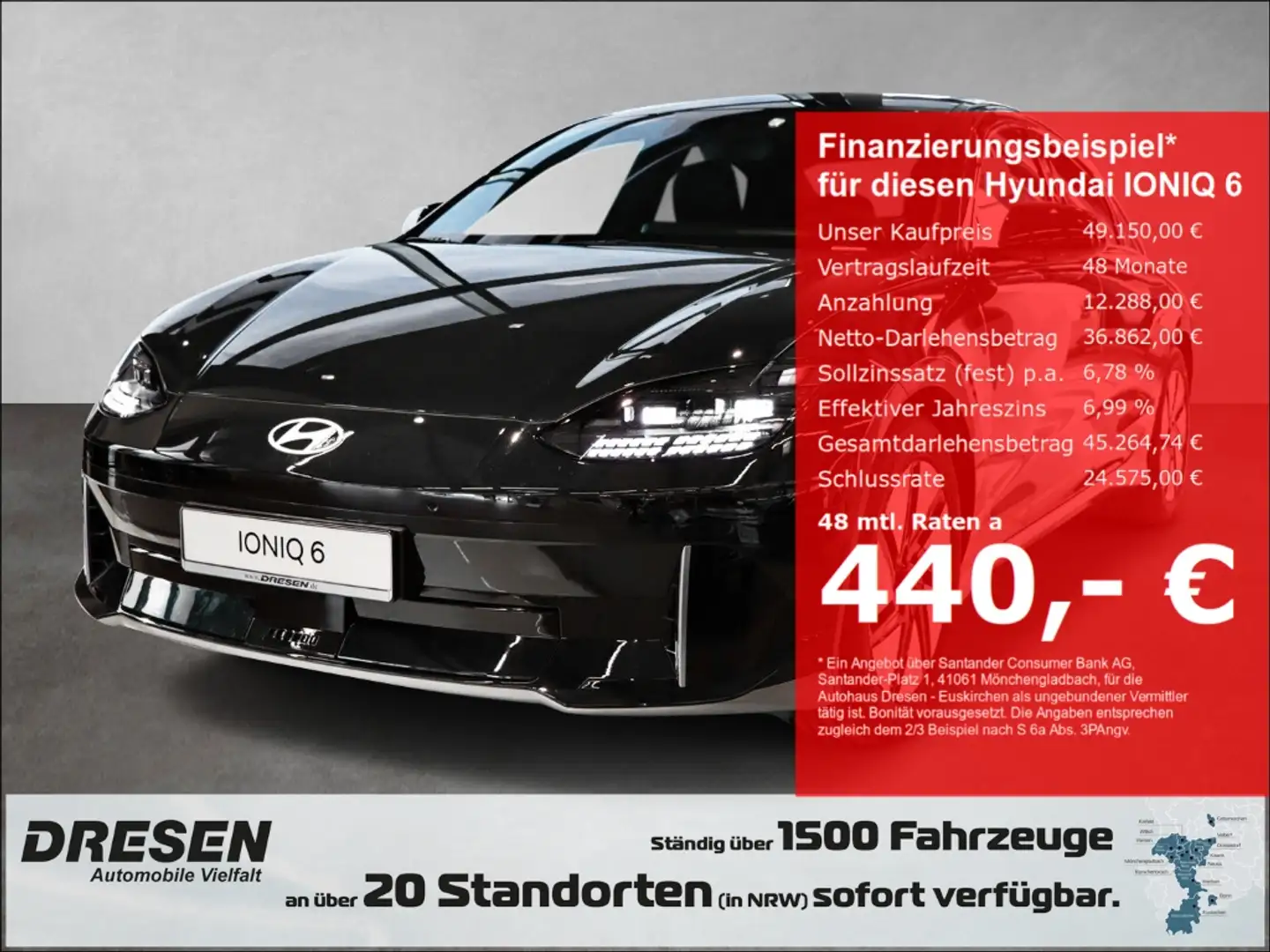 Hyundai IONIQ 6 TECHNIQ-Paket/77,4 kWh/Sitz-Paket/Navi/Sitzheizung Grün - 1