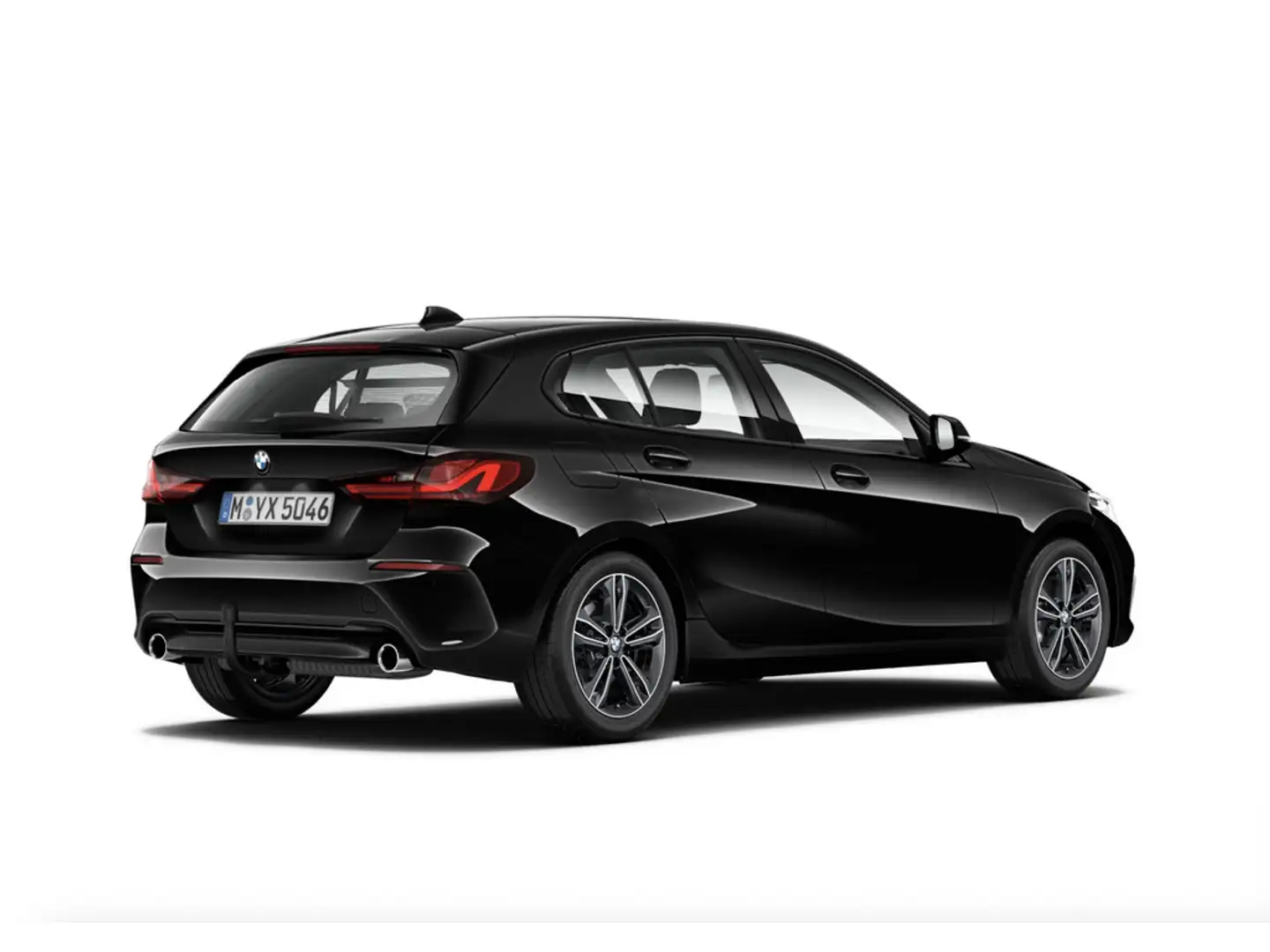 BMW 120 d Sport Line AHK LED ACC W-LAN NAVI SHZ Schwarz - 2