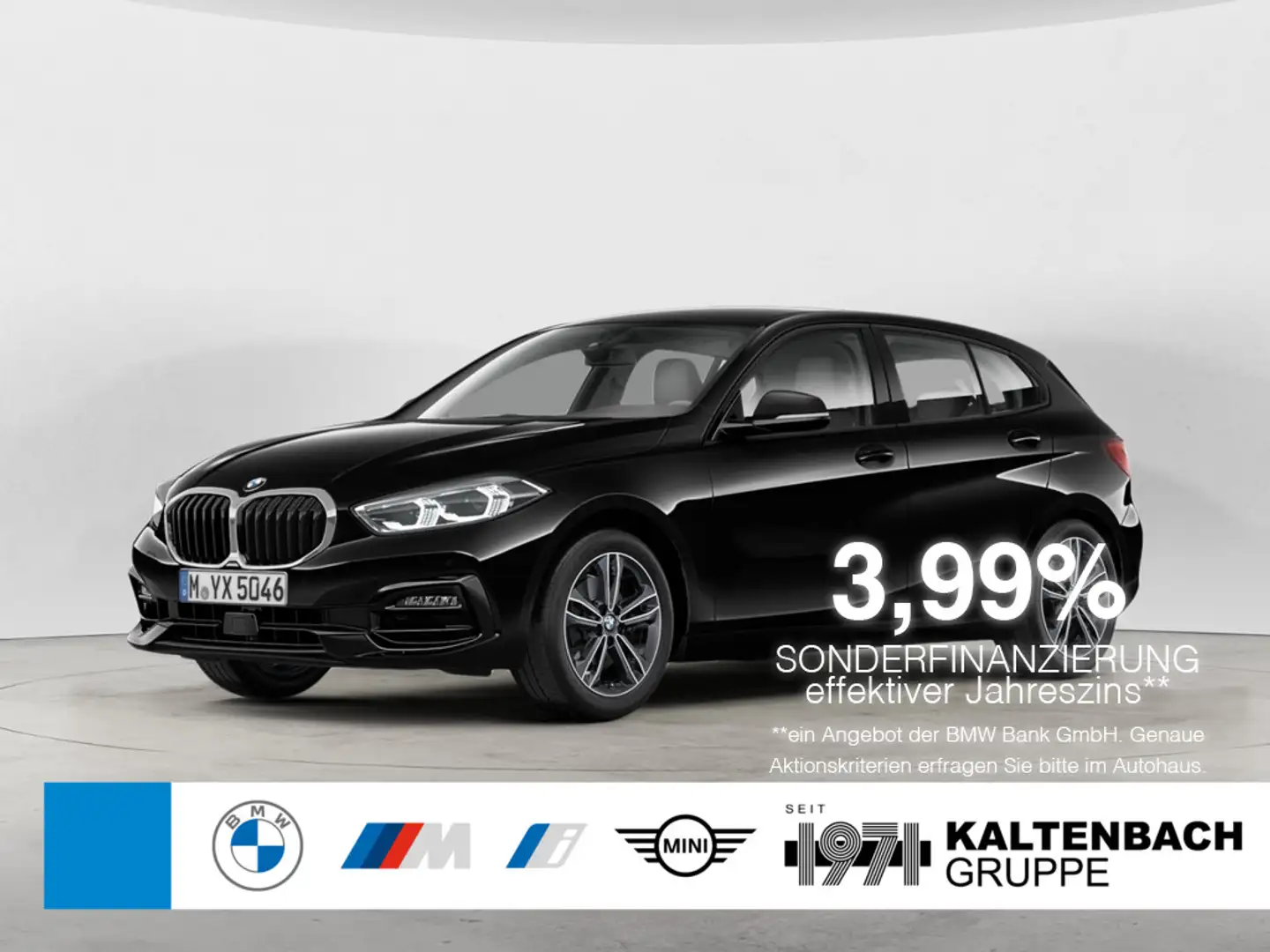 BMW 120 d Sport Line AHK LED ACC W-LAN NAVI SHZ Schwarz - 1