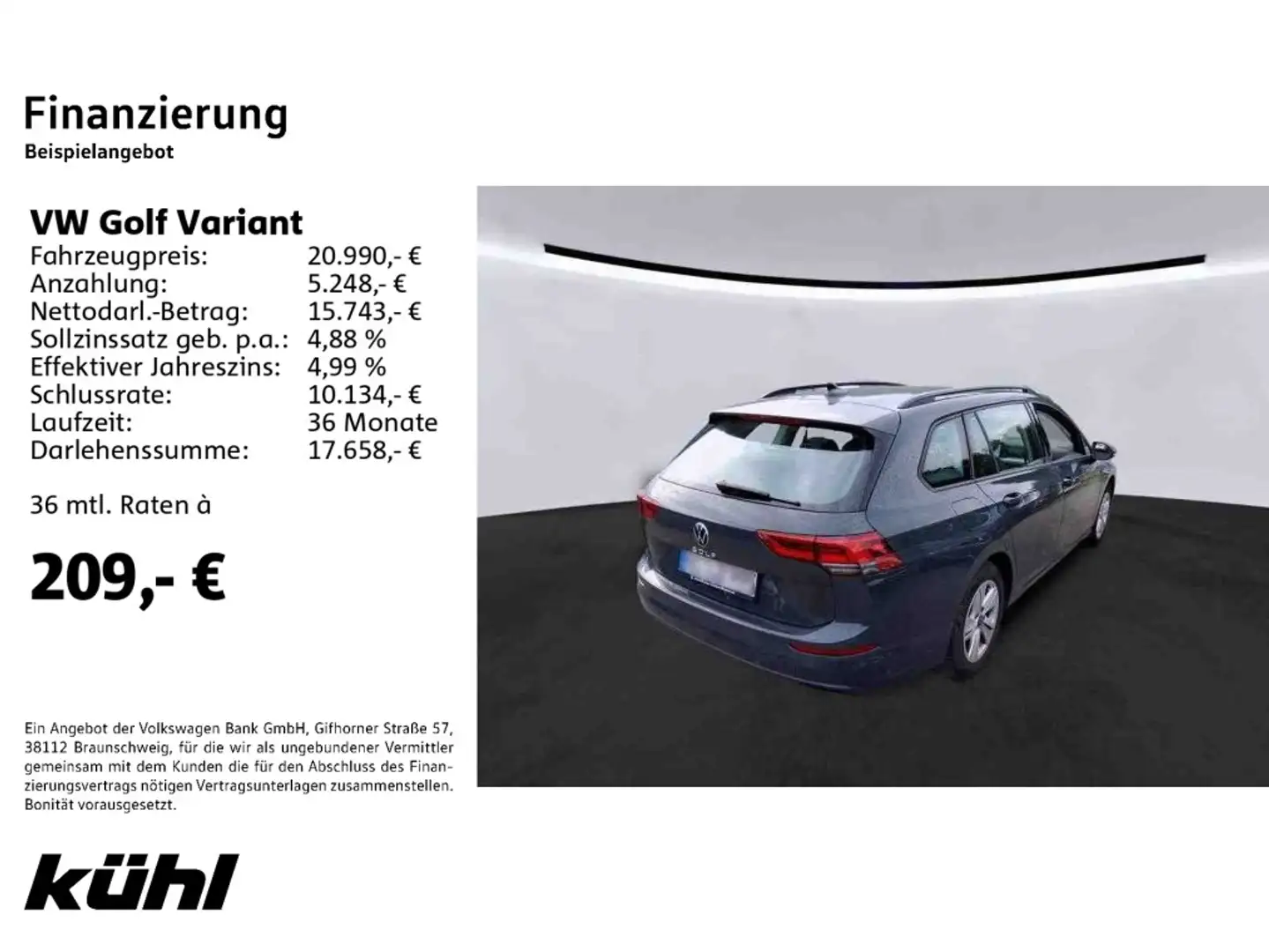 Volkswagen Golf Variant Golf VIII Variant 2.0 TDI Life Navi Gris - 2