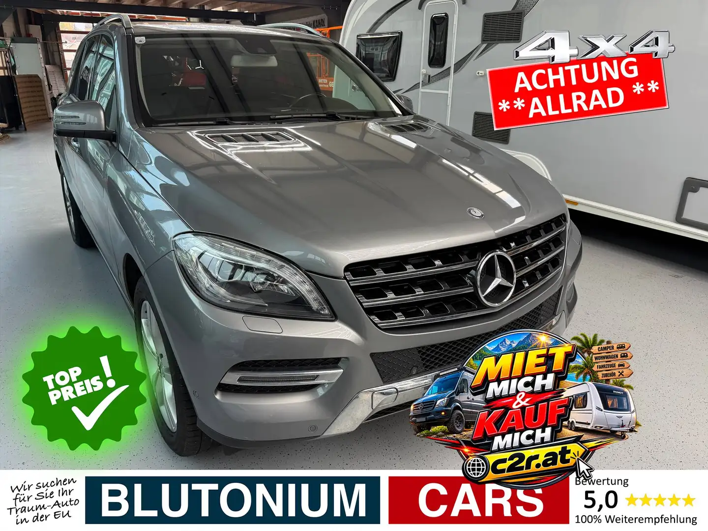 Mercedes-Benz ML 350 ML 350 CDI BlueTec 4Matic *Steuekette Neu*Service Neu*Pickerl Neu* Grau - 1