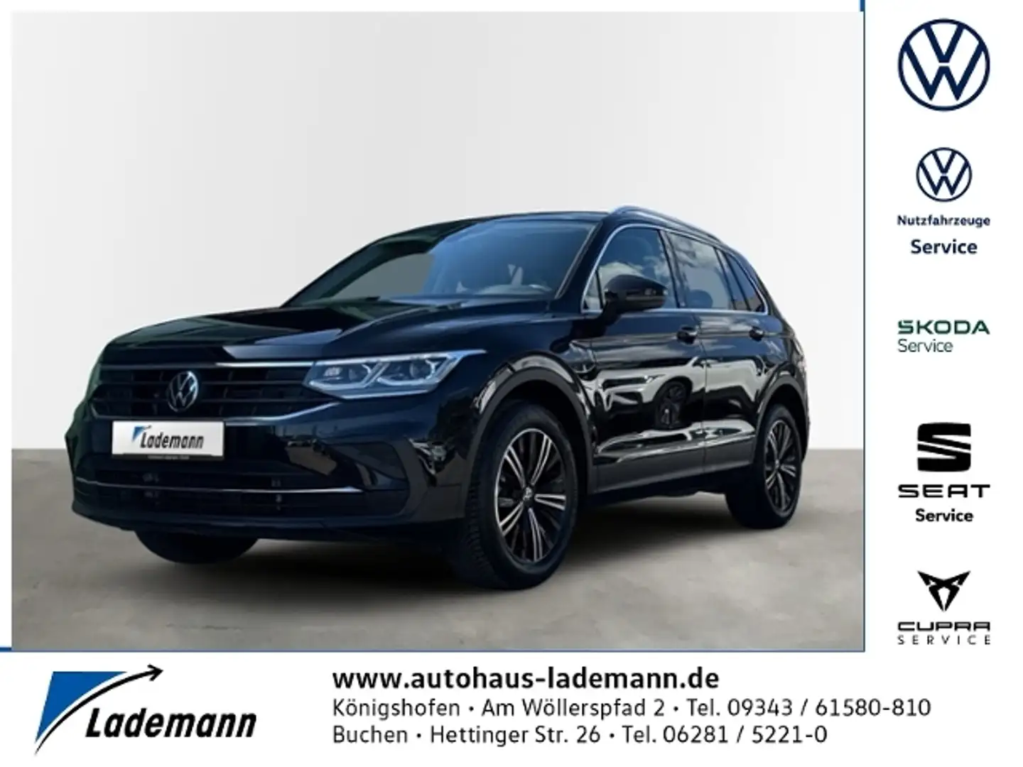Volkswagen Tiguan 2.0 TDI MOVE LED+NAVI+AHK+RFK+ACC+SHZ+PDC Negro - 1