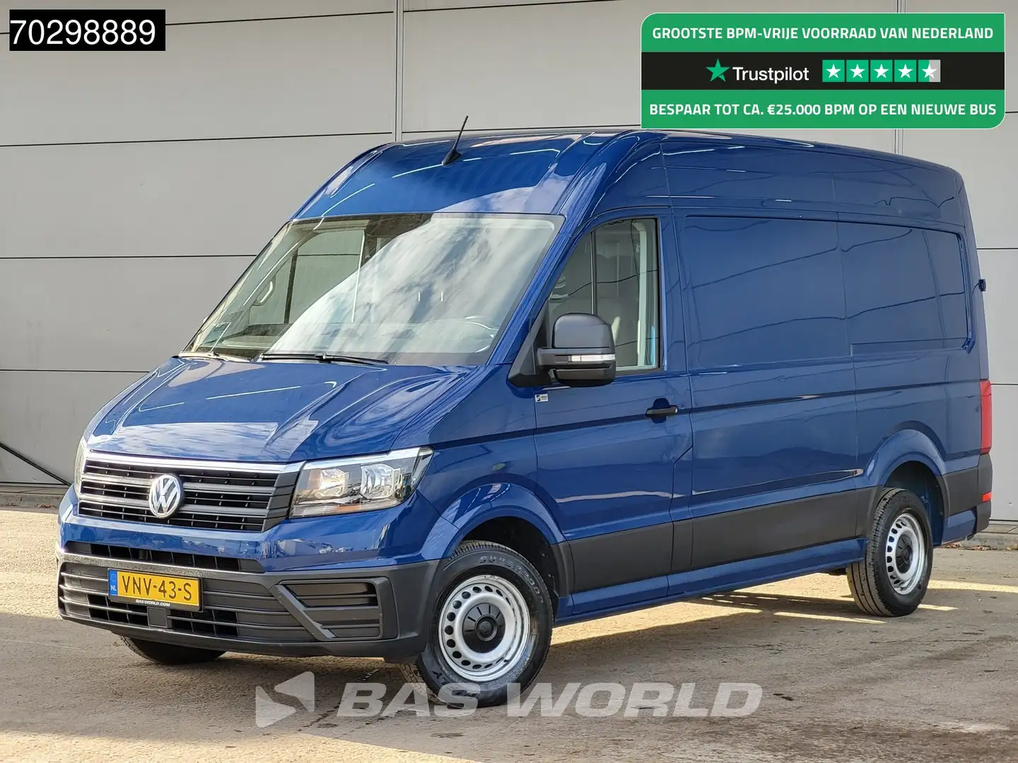 Volkswagen Crafter 102pk L3H3 Airco Cruise APK 06-2026 Euro6 L2H2 Air Blauw - 1