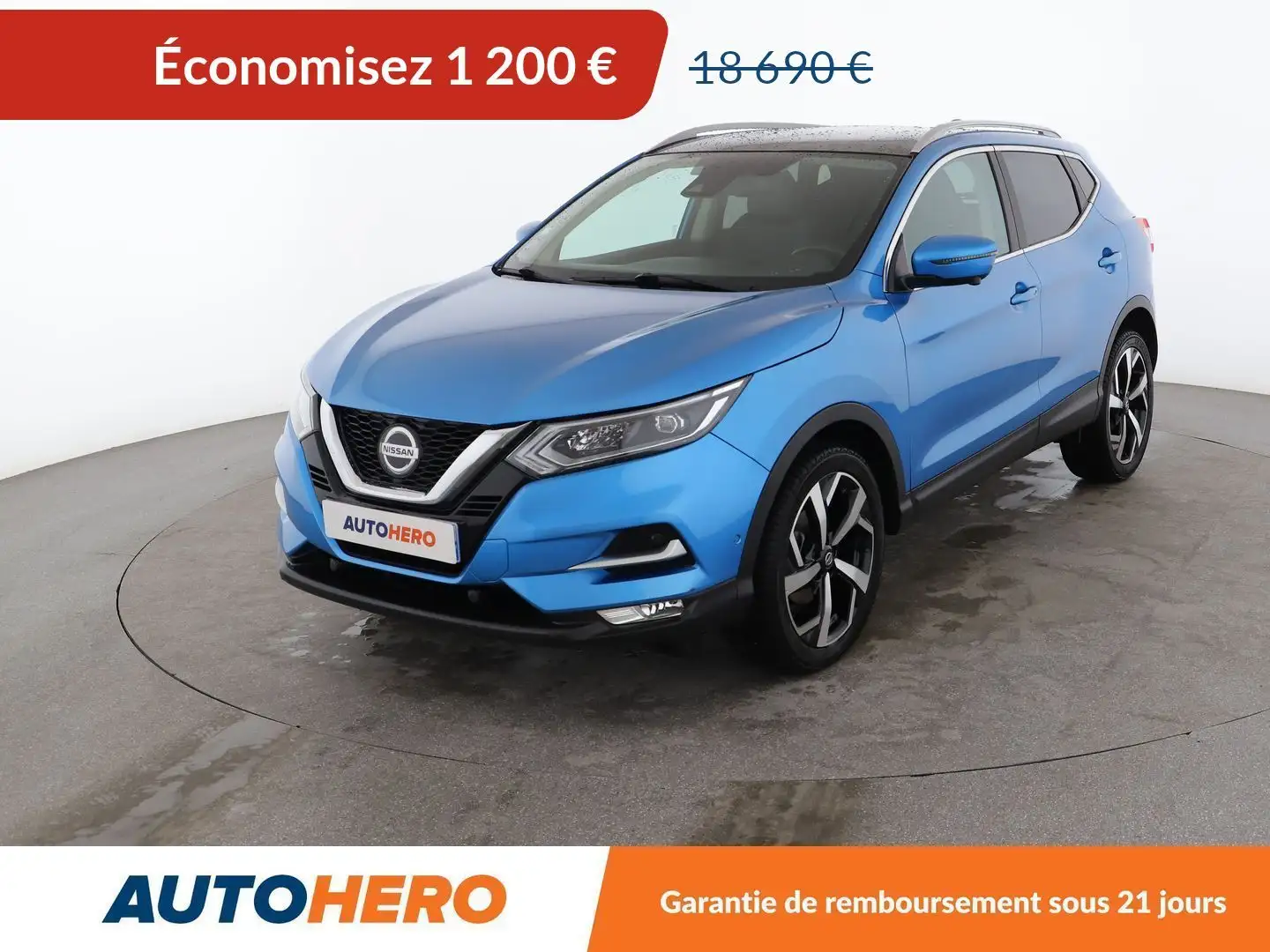 Nissan Qashqai 1.3 DIG-T Tekna DCT Bleu - 1