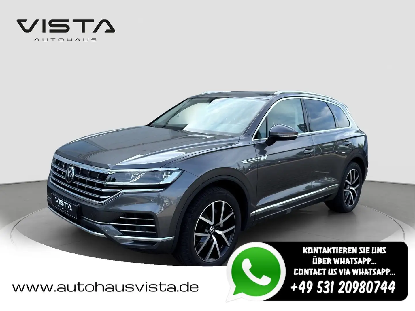 Volkswagen Touareg Atmosphere 4Motion*PANO*AHK*SH*APP*ACC* Grau - 1