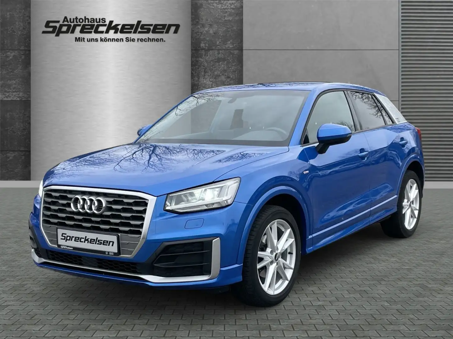 Audi Q2 1.5 TFSI sport++Automatik++AHK++S line++Tempomat Blauw - 1