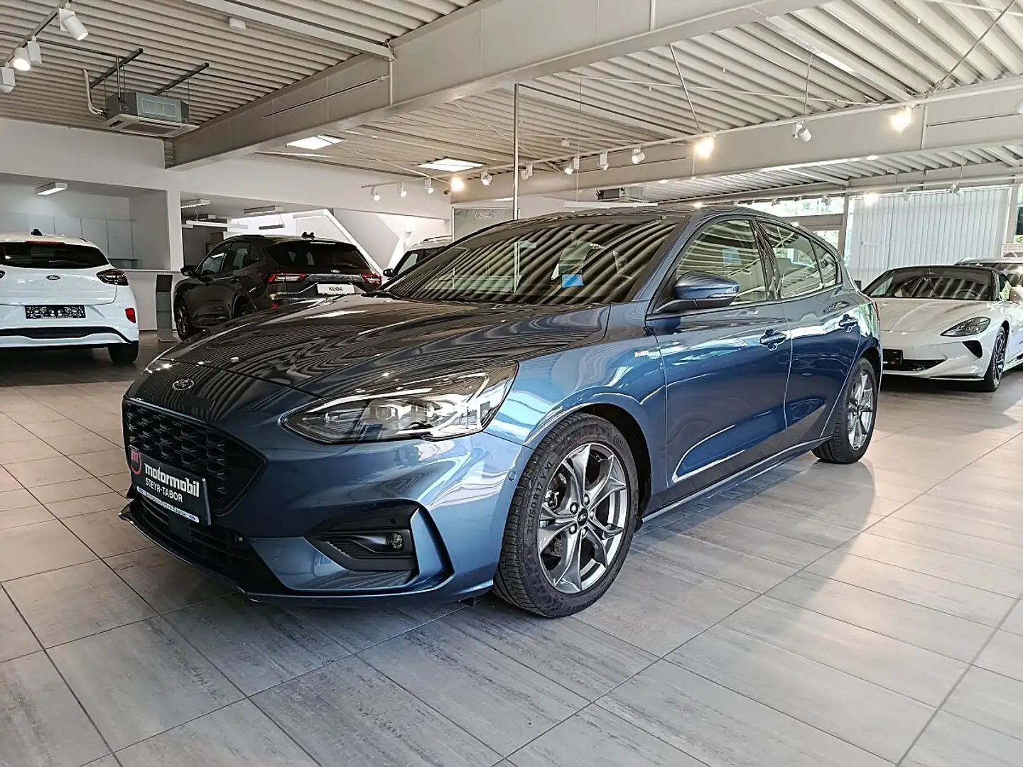 Ford Focus 1,0 EcoBoost Hybrid ST-Line Blau - 1