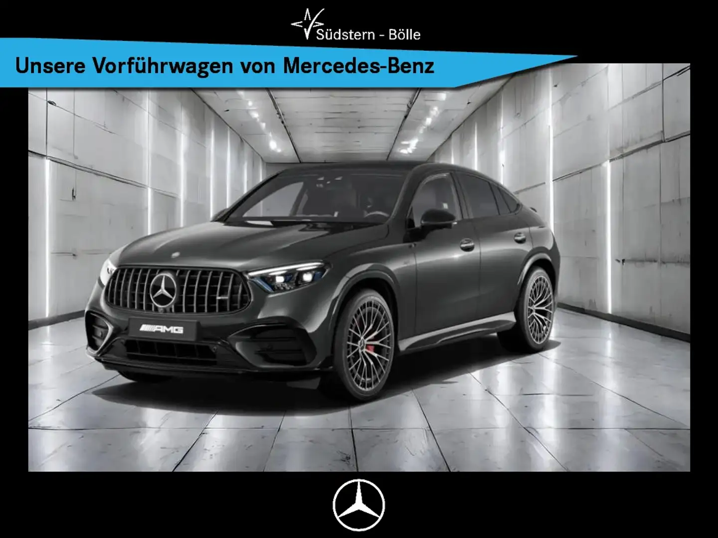 Mercedes-Benz GLC 43 AMG 4M Coupe +DISTRO+MEMORY+NAVI+SHZ+PDC Gris - 1