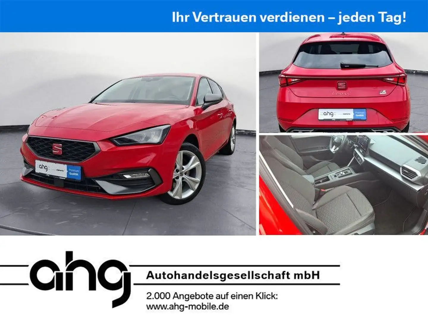 SEAT Leon 1.4 e-HYBRID FR Plus DSG Navi LED Sportsitz Rot - 1