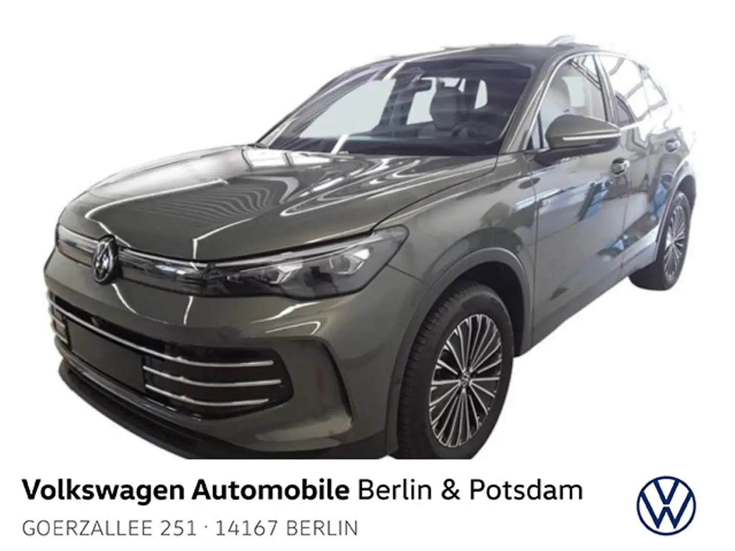 Volkswagen Tiguan 2.0 TDI DSG Eleg 4M Navi R-Kam Telefon AH Groen - 1