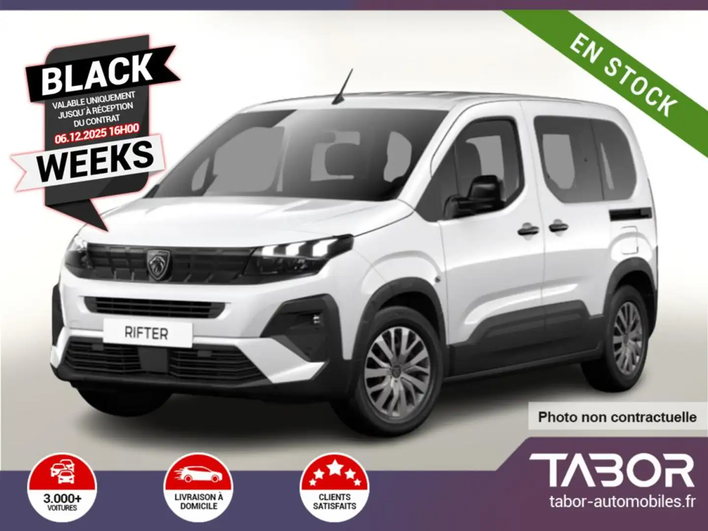 Peugeot Rifter 1.5 BlueHDi 100 Allure L1 VirCo Blanc - 1