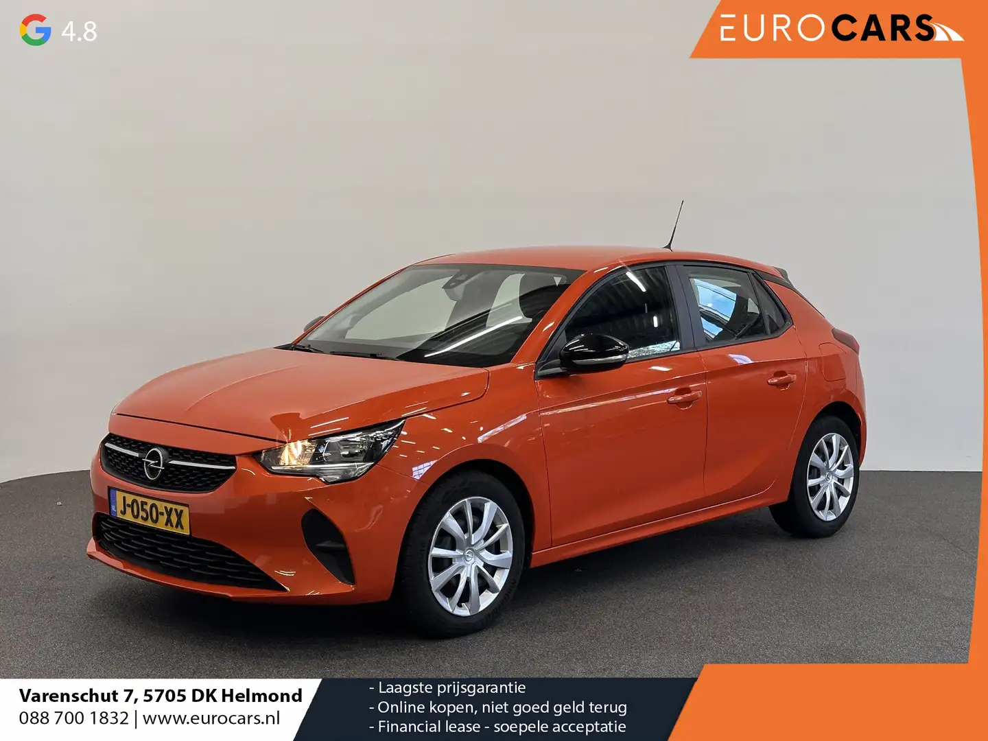 Opel Corsa 1.2 Turbo 100 pk Edition Pack Airco Navi Carplay C Orange - 1