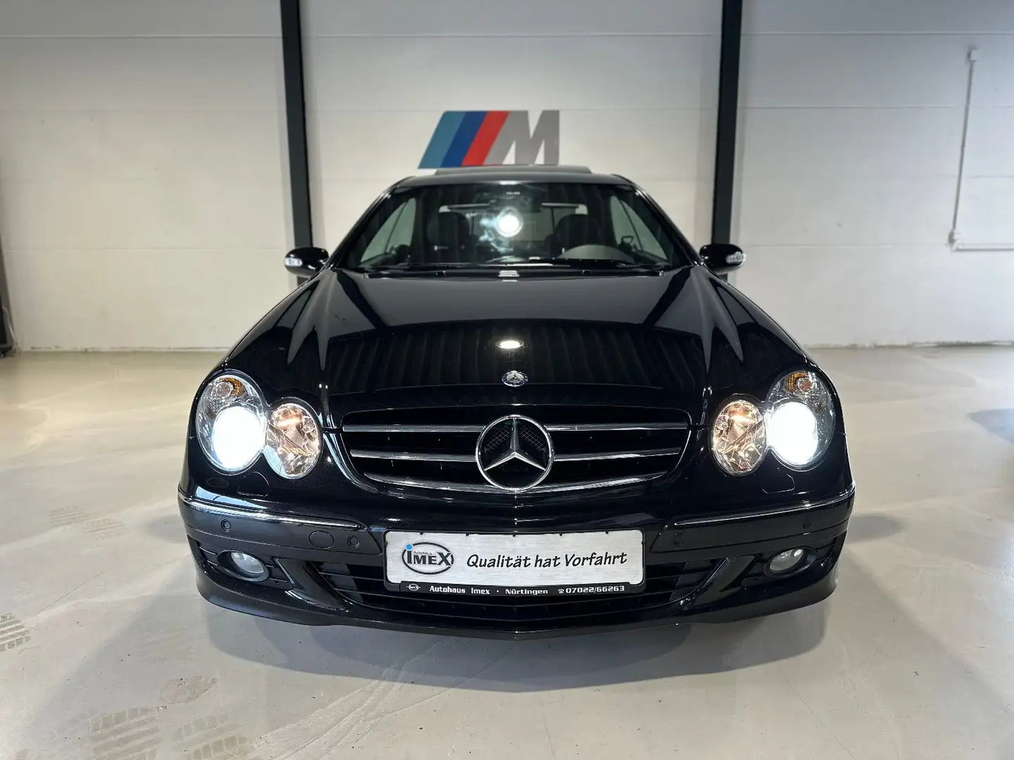 Mercedes-Benz CLK 350 Coupe*XENON*S-DACH*NAVI*LEDER*2*HAND*H&K Schwarz - 2
