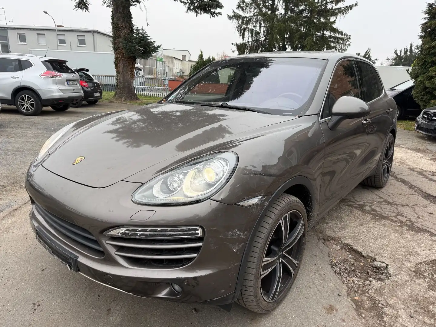 Porsche Cayenne Diesel Sitzklima MEMORY Brun - 1