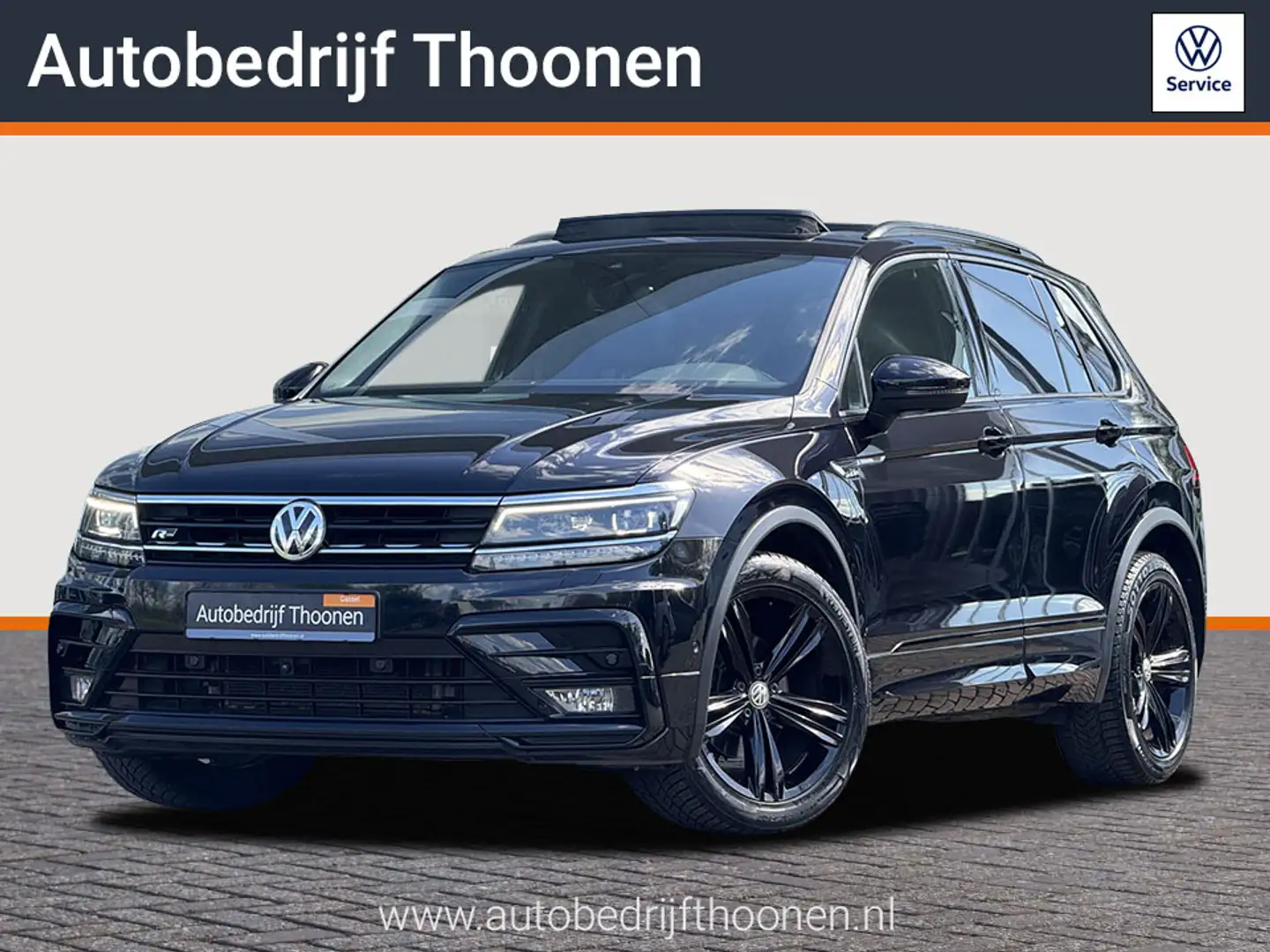 Volkswagen Tiguan 1.5 TSI ACT Highline Business R-Line | Pano | Leer Schwarz - 1