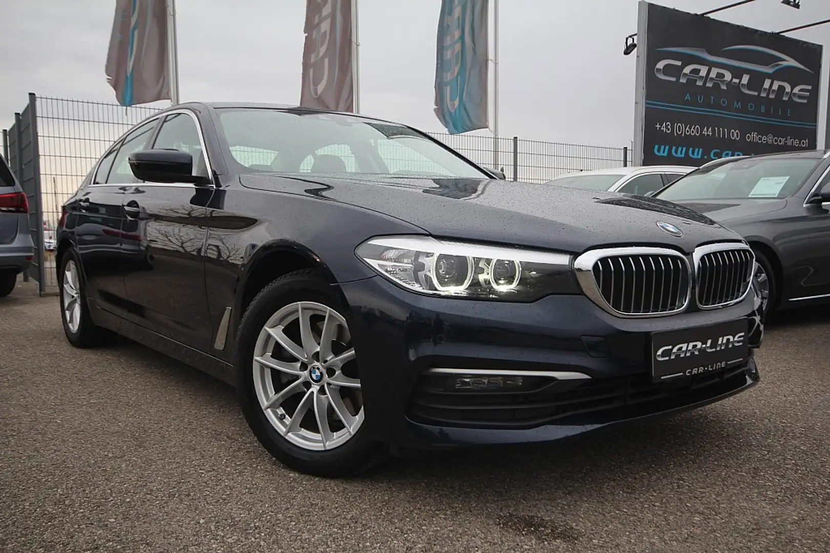 BMW 518 d Aut. Business Sport & Active Cruise |LED |Nav... Blauw - 1