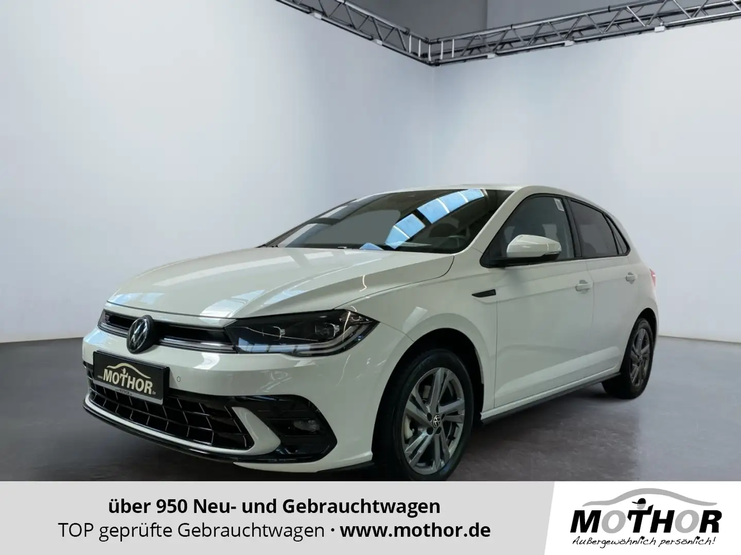 Volkswagen Polo VI R-Line 1.0 TSI DSG MATRIX KAM PDC Weiß - 1