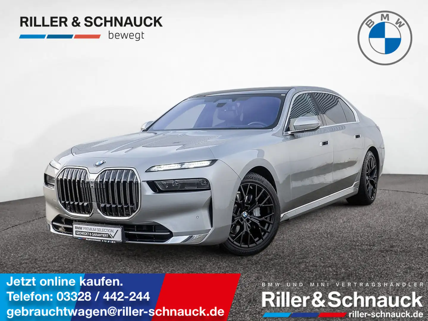 BMW 740 d xDrive TV+AUTOMATIC-DOORS+LOUNGE SEATING Silber - 1