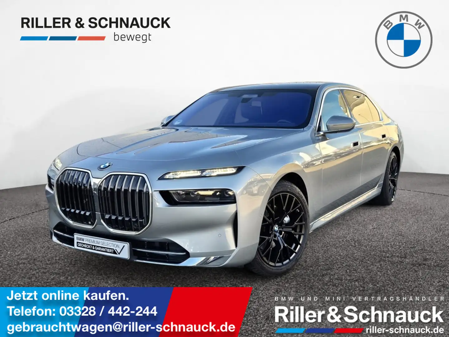 BMW 740 d xDrive TV+AUTOMATIC-DOORS+LOUNGE SEATING Silber - 1