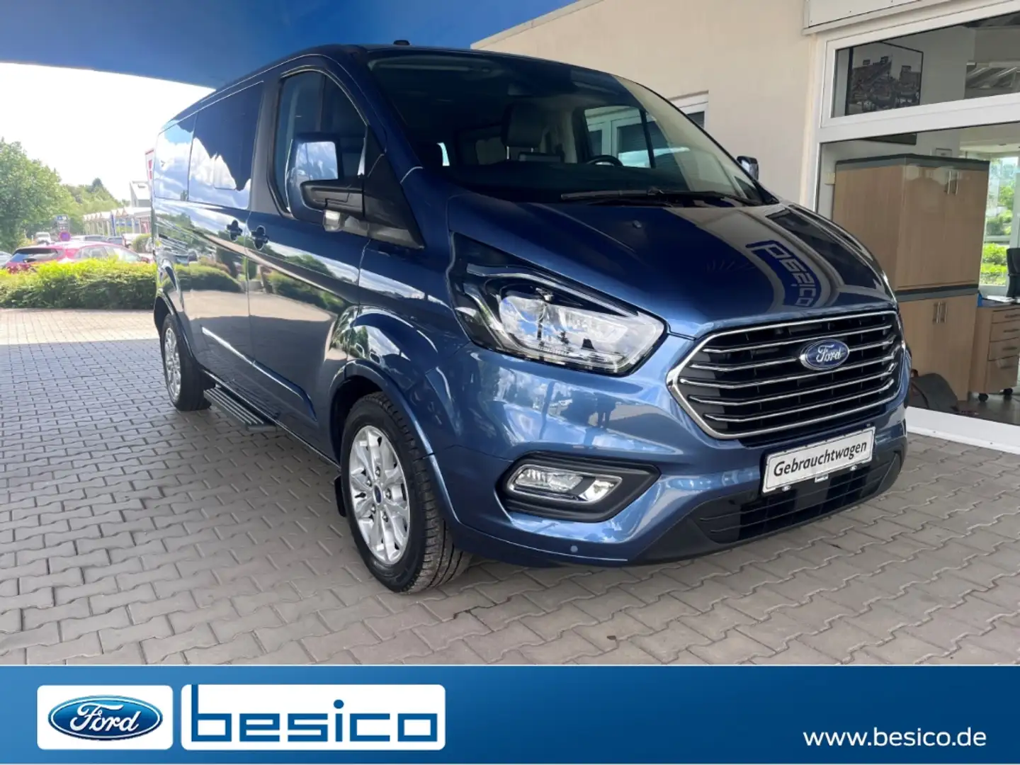 Ford Tourneo Custom Titanium X L2+Bi-Xenon+NAV+PDC+AHK Albastru - 1