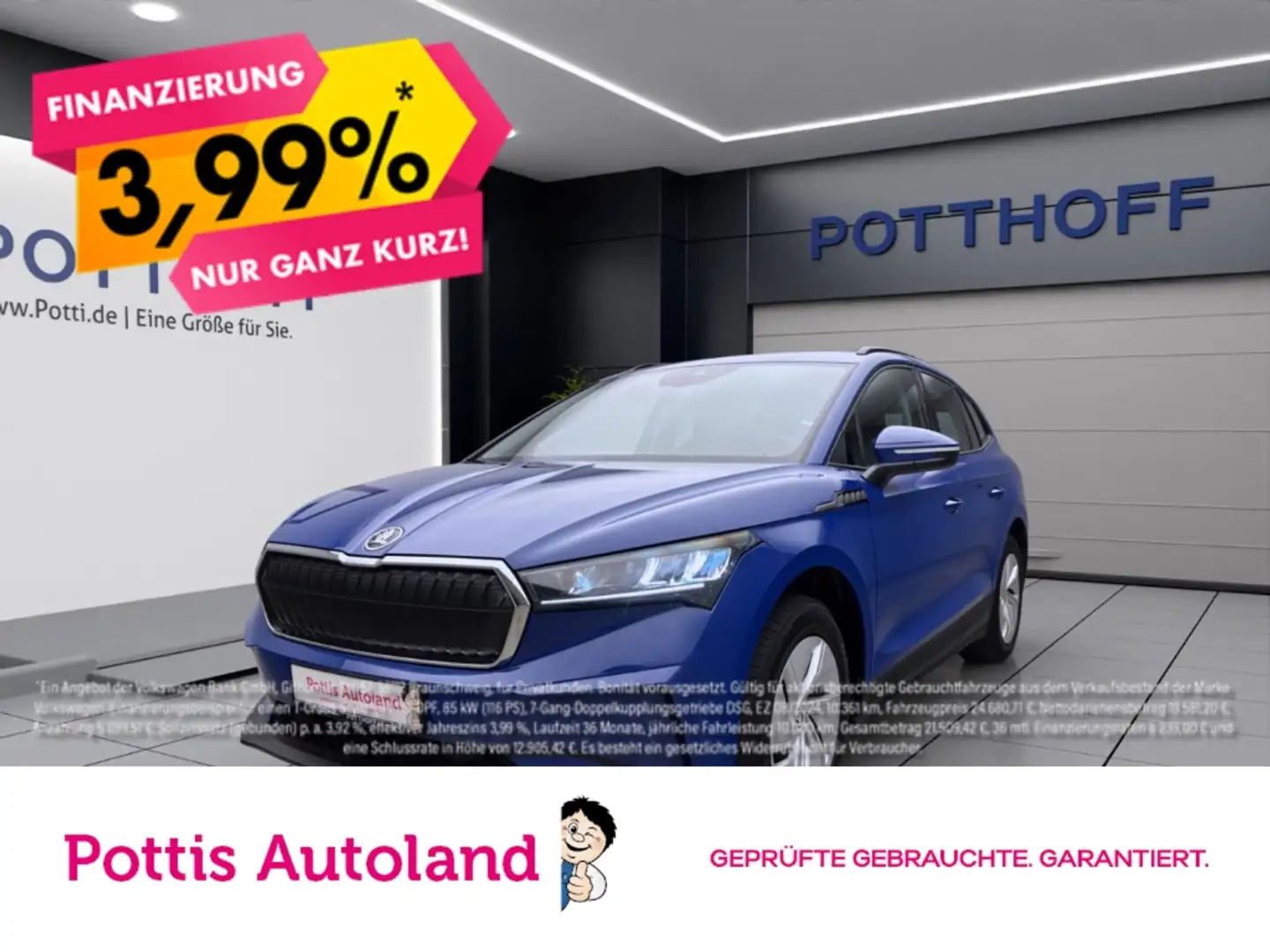 Skoda Enyaq 50 LOFT NAVI PDC KLIMA LED DAB+ Blau - 1