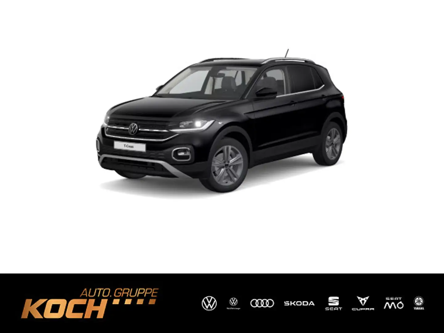 Volkswagen T-Cross 1.5TSI Style DSG Navi LED AHK Schwarz - 1