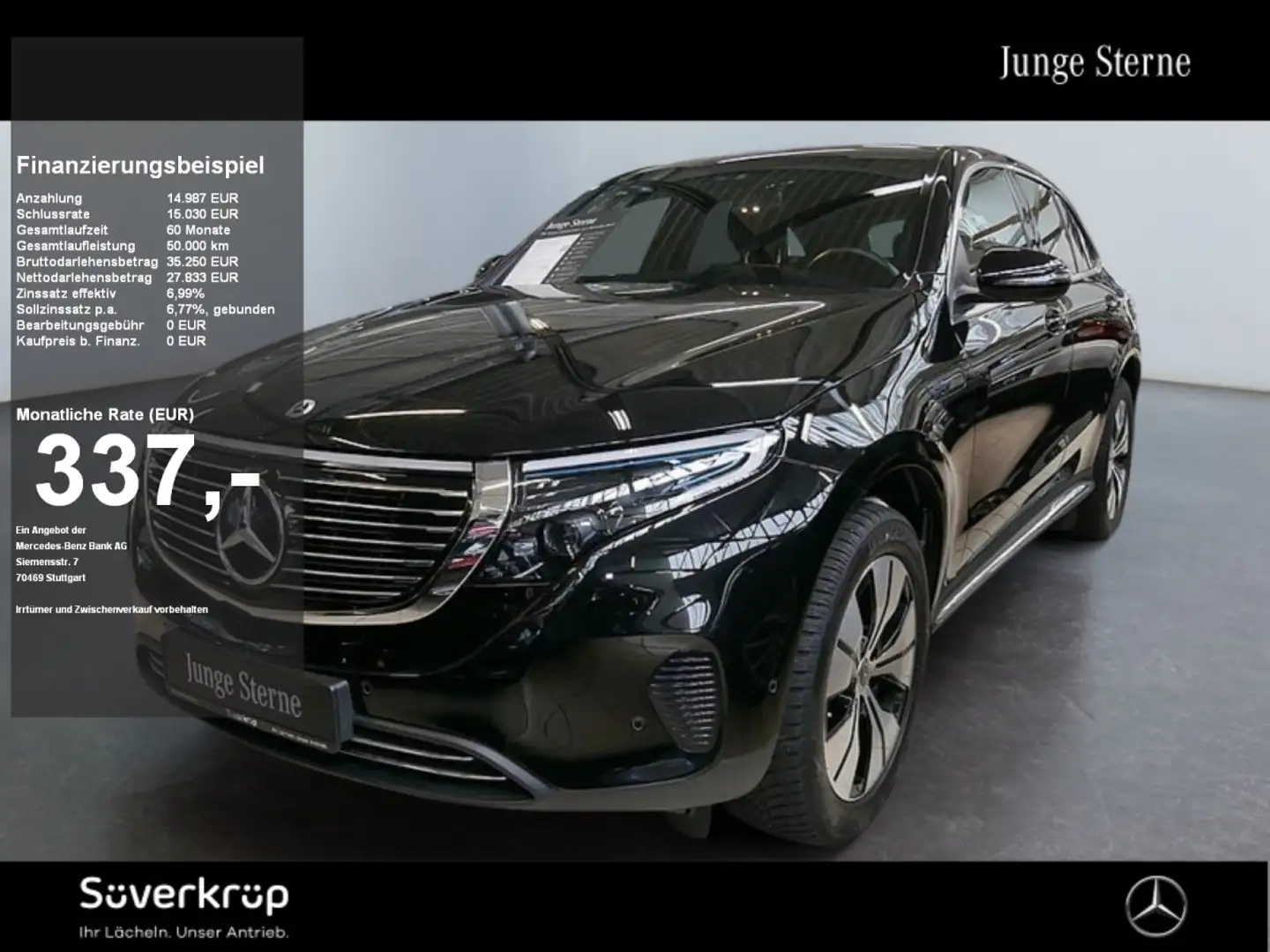 Mercedes-Benz EQC 400 4M SPUR AHK KAMERA SHZ MEMO MULTI Schwarz - 1