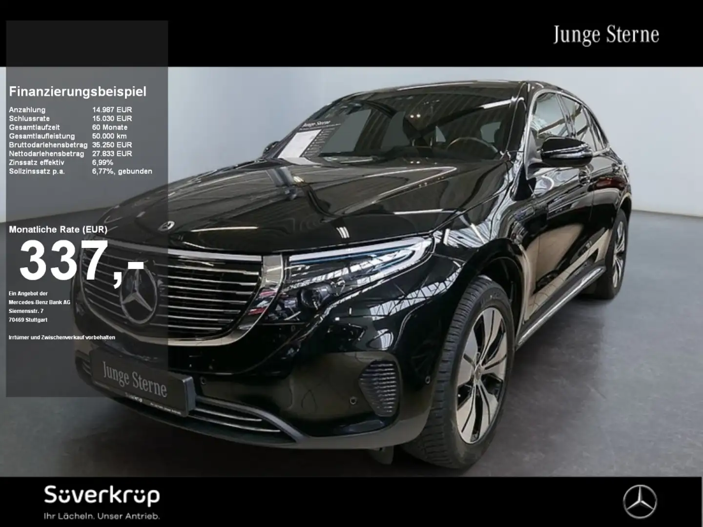 Mercedes-Benz EQC 400 4M SPUR AHK KAMERA SHZ MEMO MULTI Black - 1