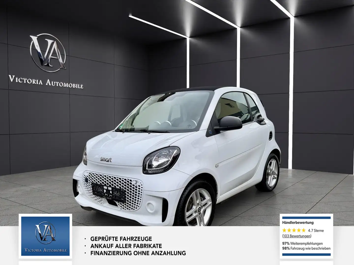 smart forTwo coupe 1 Hand* Sitzheizung *electric drive / EQ Weiß - 1