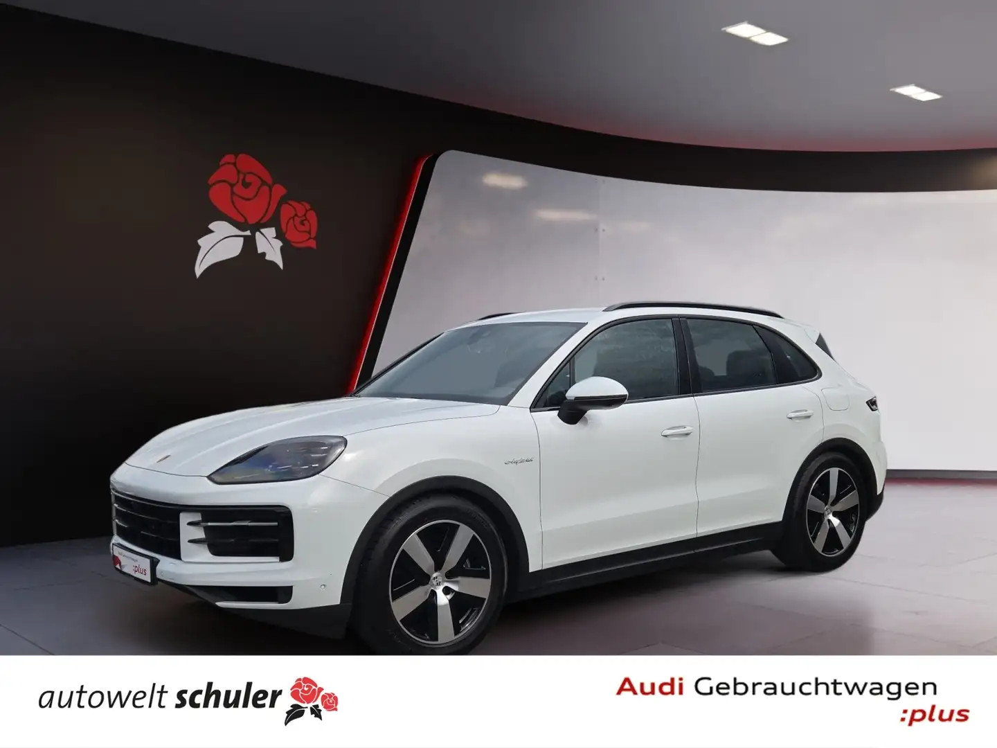 Porsche Cayenne E-Hybrid AHK Luft BOSE SportChrono 14Wege Weiß - 1