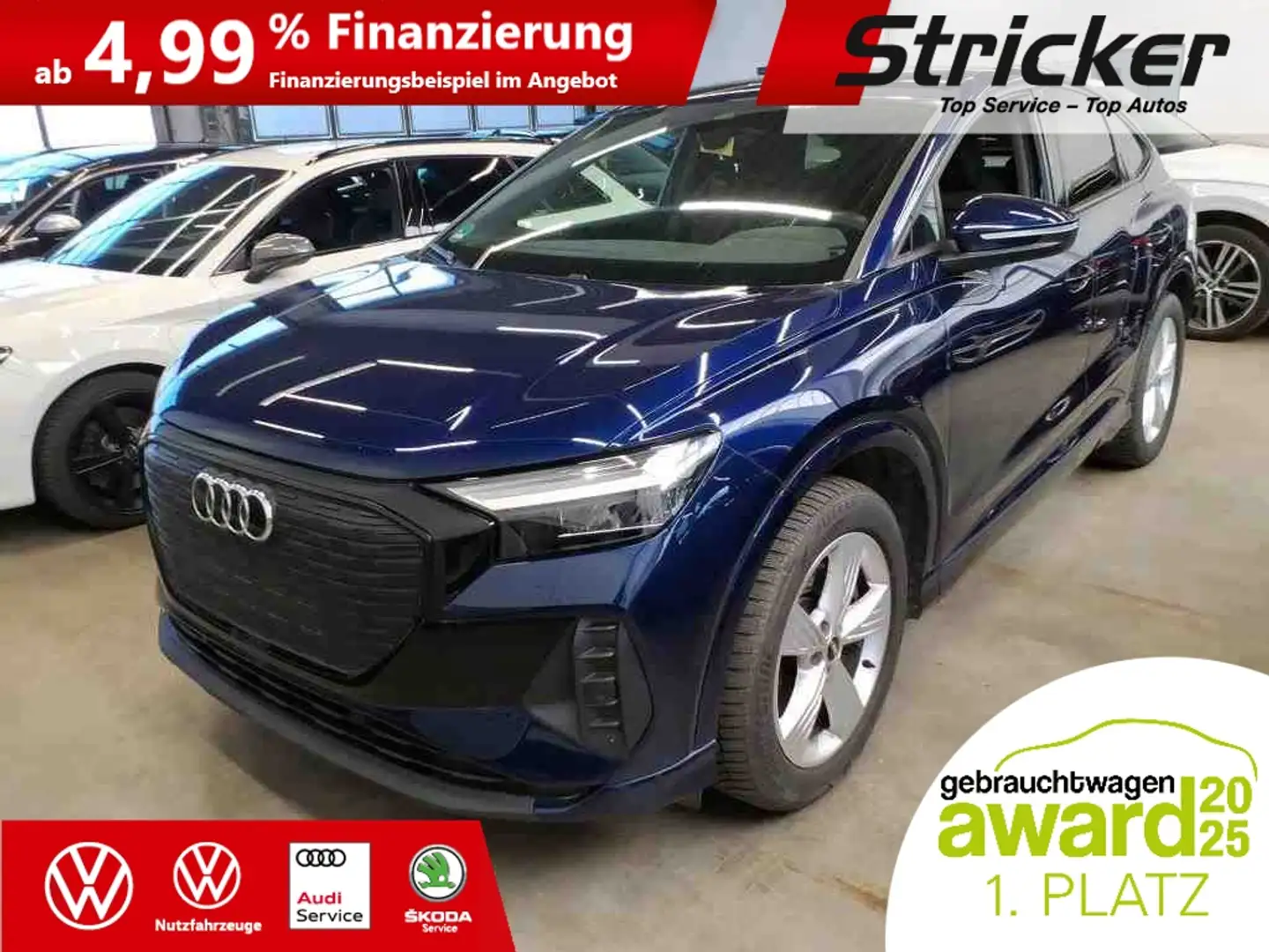 Audi Q4 e-tron Sportback 40 356,-ohne Anzahlung Kamera Navi Blau - 2