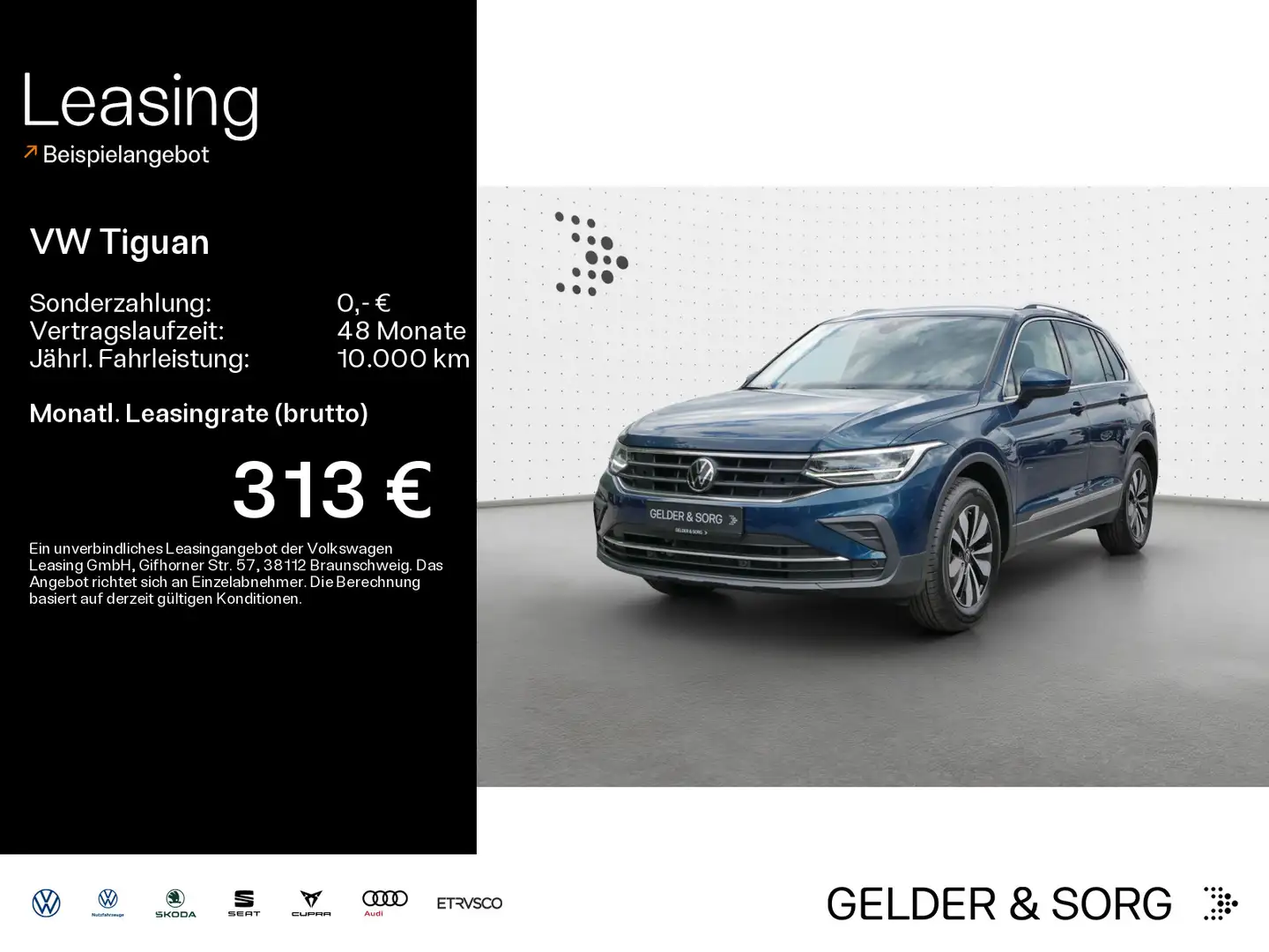 Volkswagen Tiguan MOVE 1.5 TSI RFK*LED*Navi*AHK*Digital Blau - 1