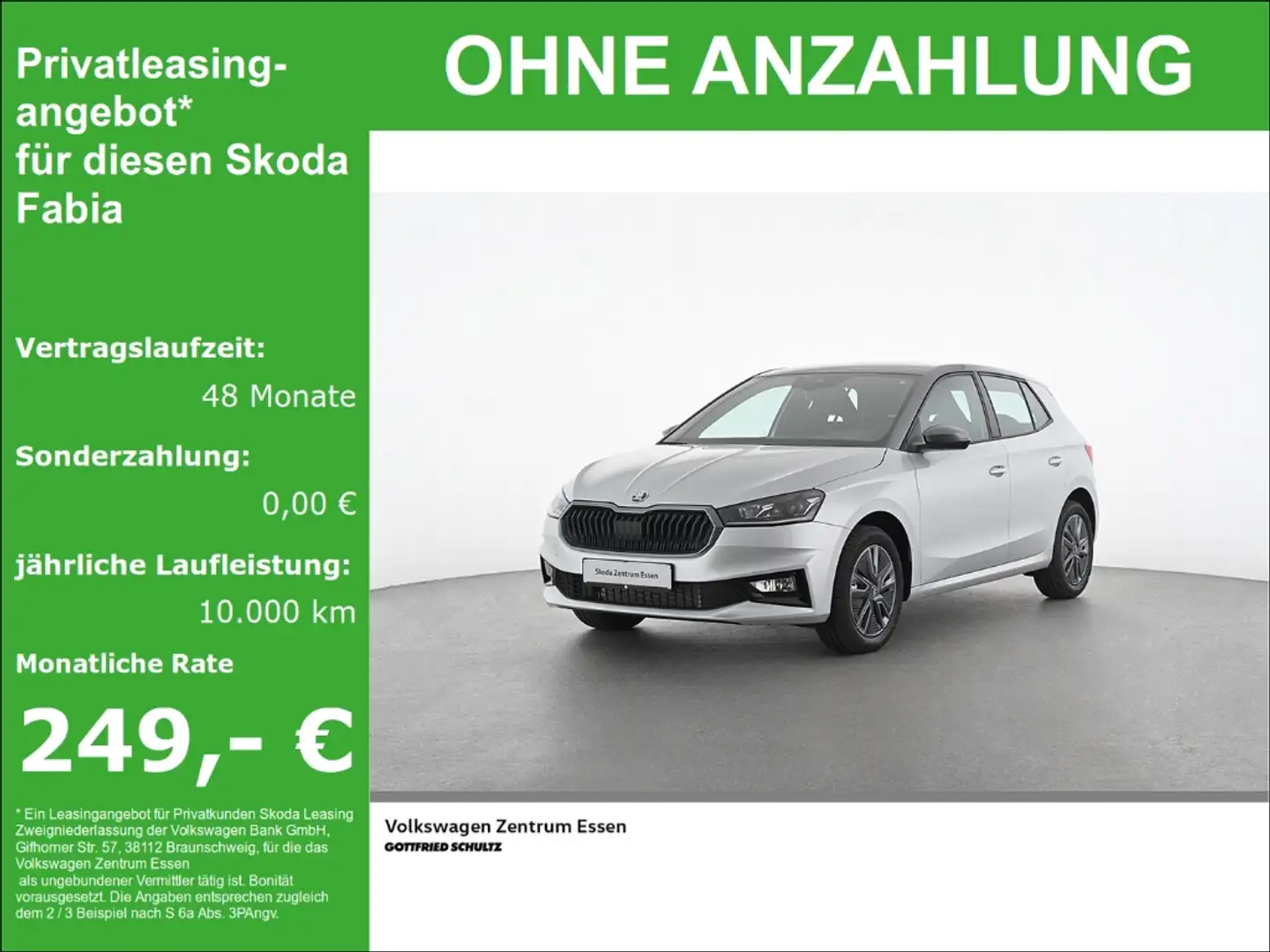 Skoda Fabia Selection 1 5 TSI DSG Sofort Verfügbar Zilver - 1