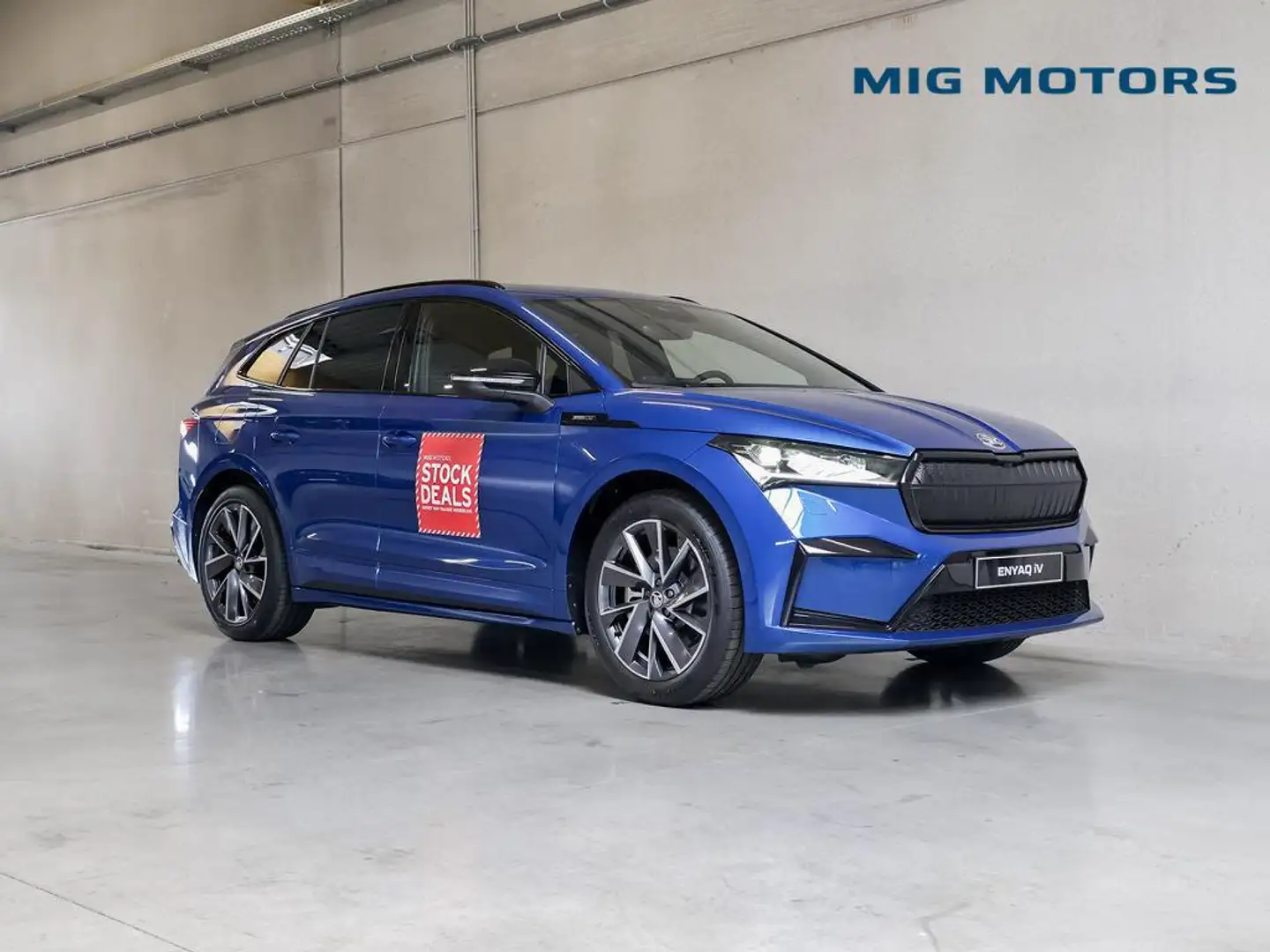 Skoda Enyaq 85 Sportline Bleu - 1