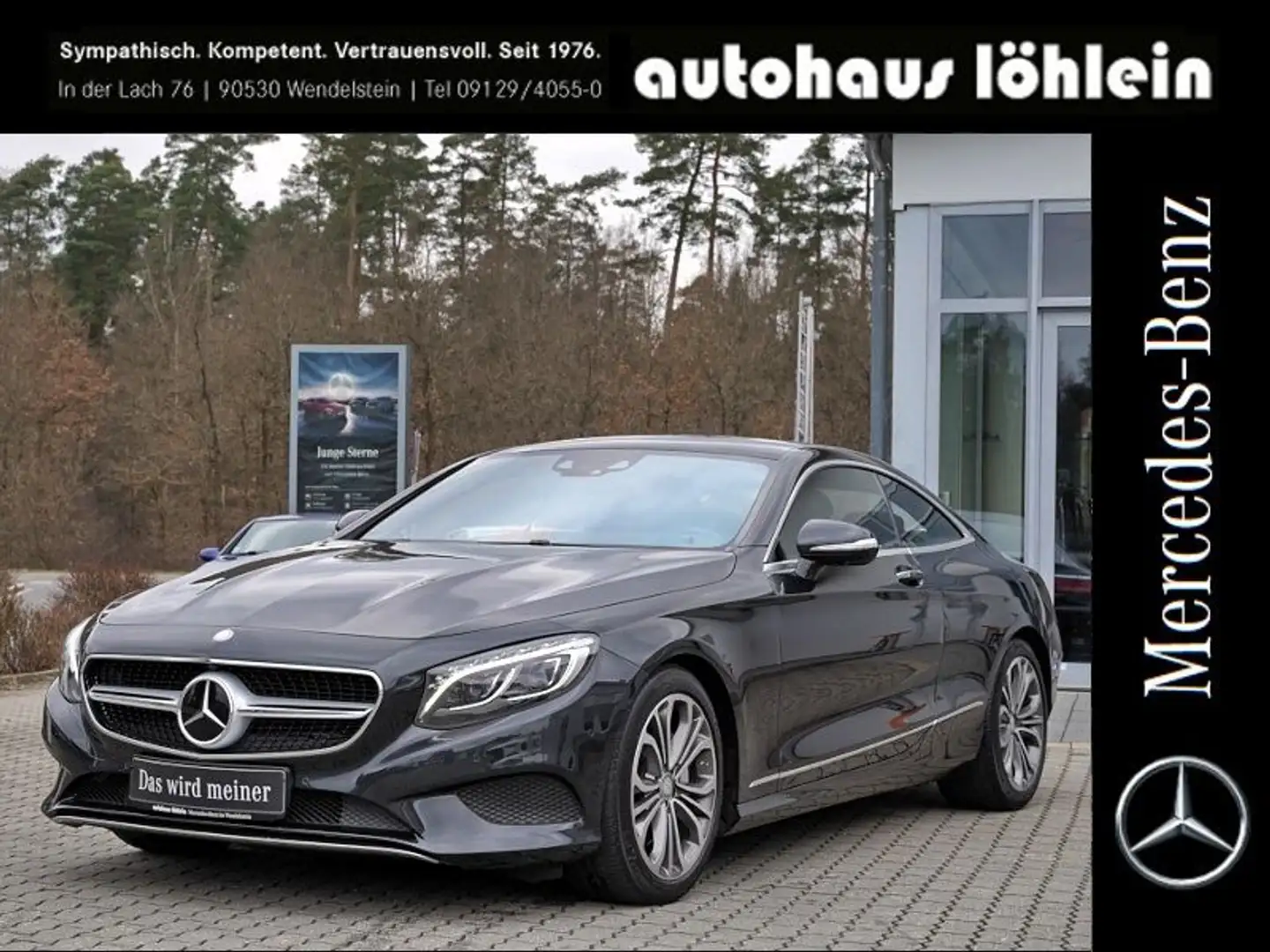 Mercedes-Benz S 500 4M Coupe DISTRONIC+360°KAM+BURMESTER+MEMOR Zwart - 1